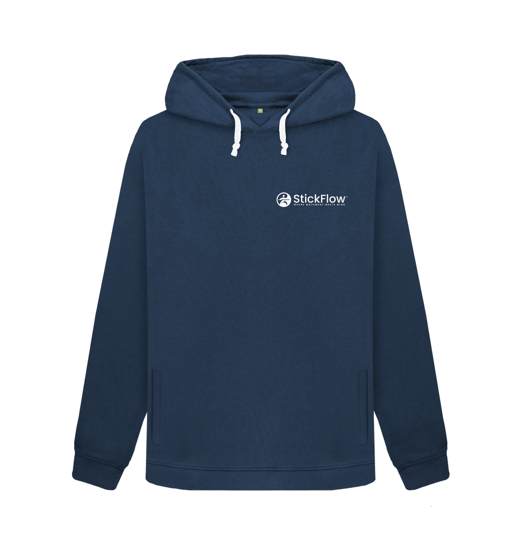 Navy Blue Printed Sweater Front