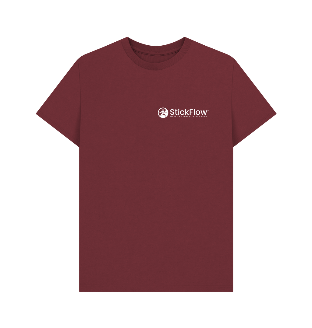 Red Wine Printed T-shirt Front