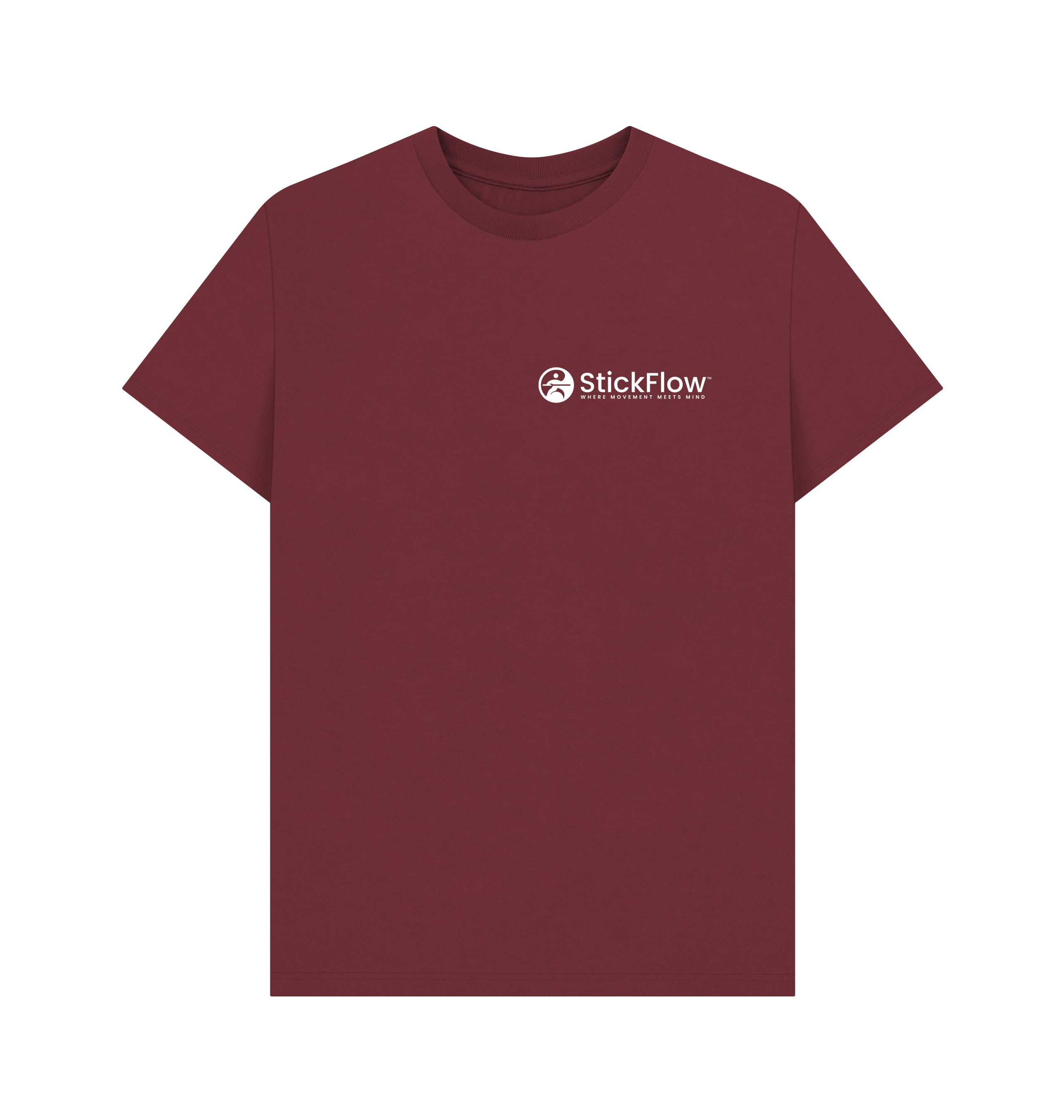 Red Wine Printed T-shirt Front