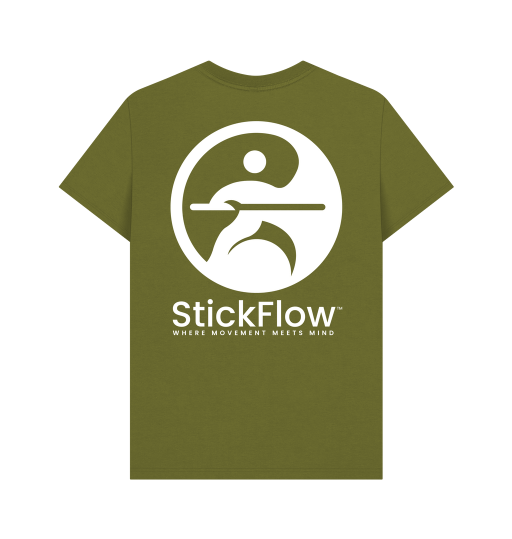 Moss Green Printed T-shirt Back