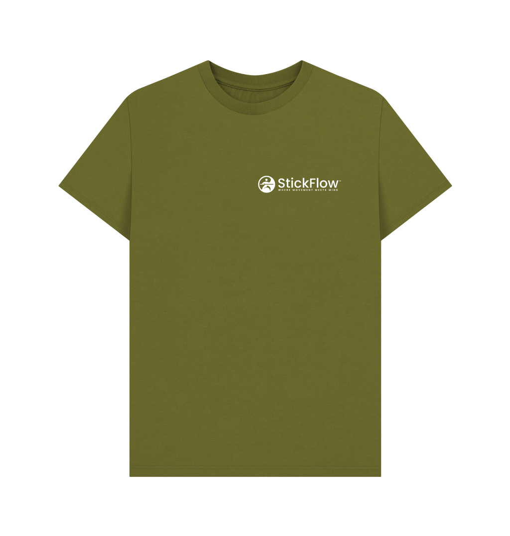 Moss Green Printed T-shirt Front