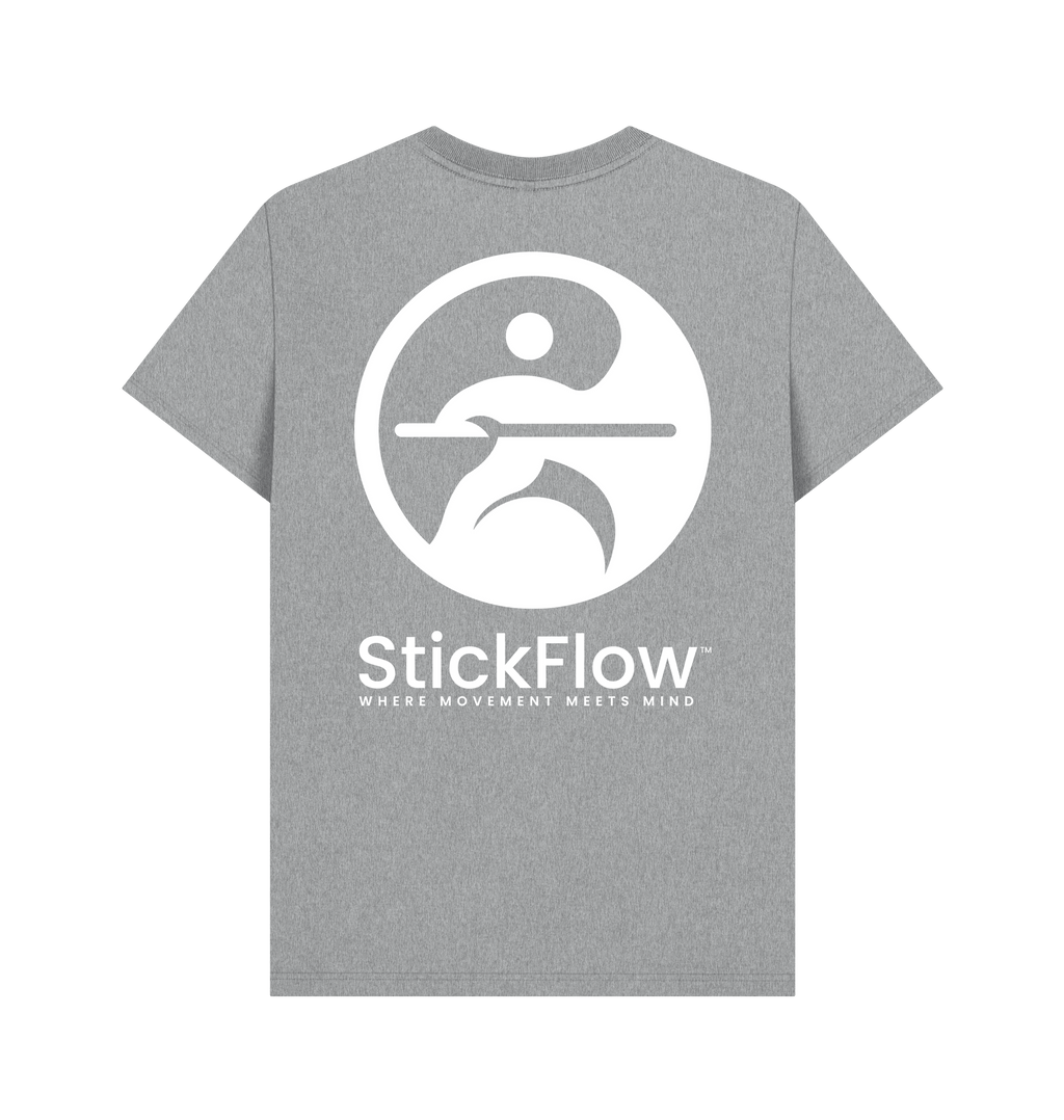Athletic Grey Printed T-shirt Back