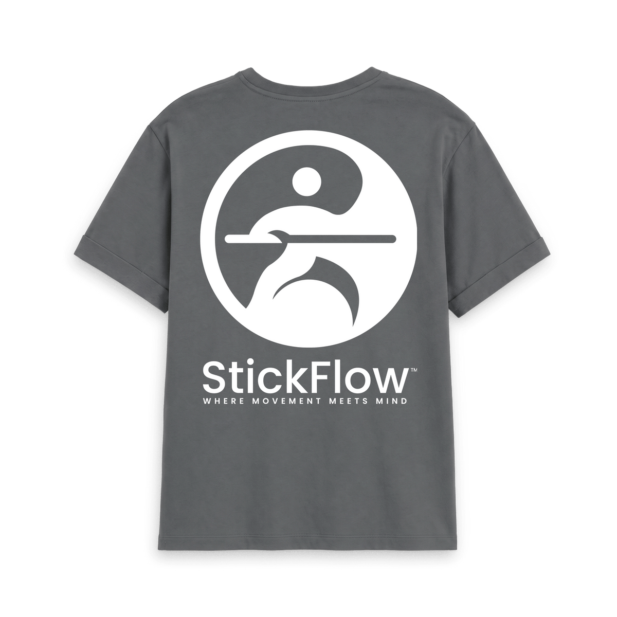 Slate Grey Printed T-shirt Back
