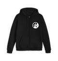 Black Zip hoody Front