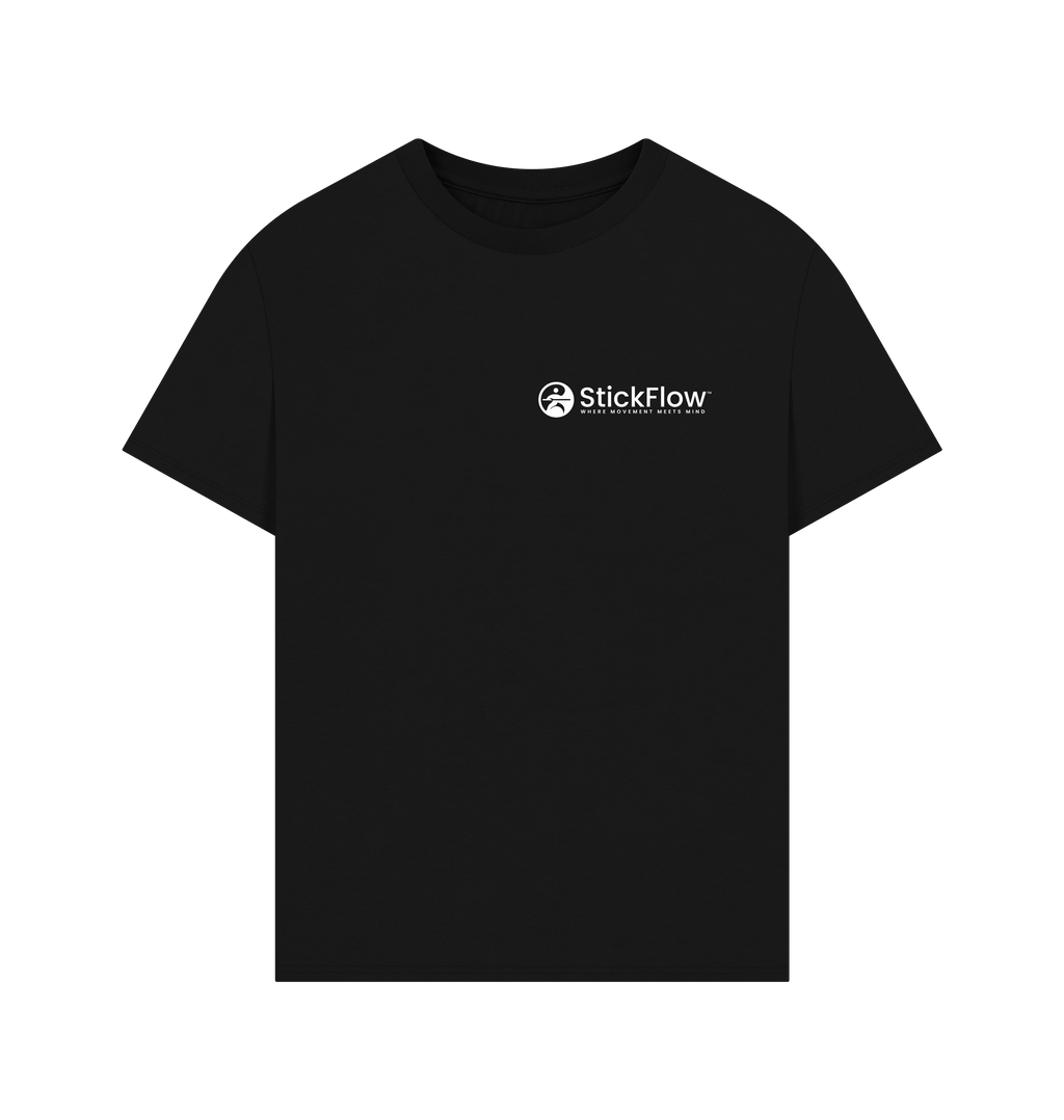 Black Printed T-shirt Front