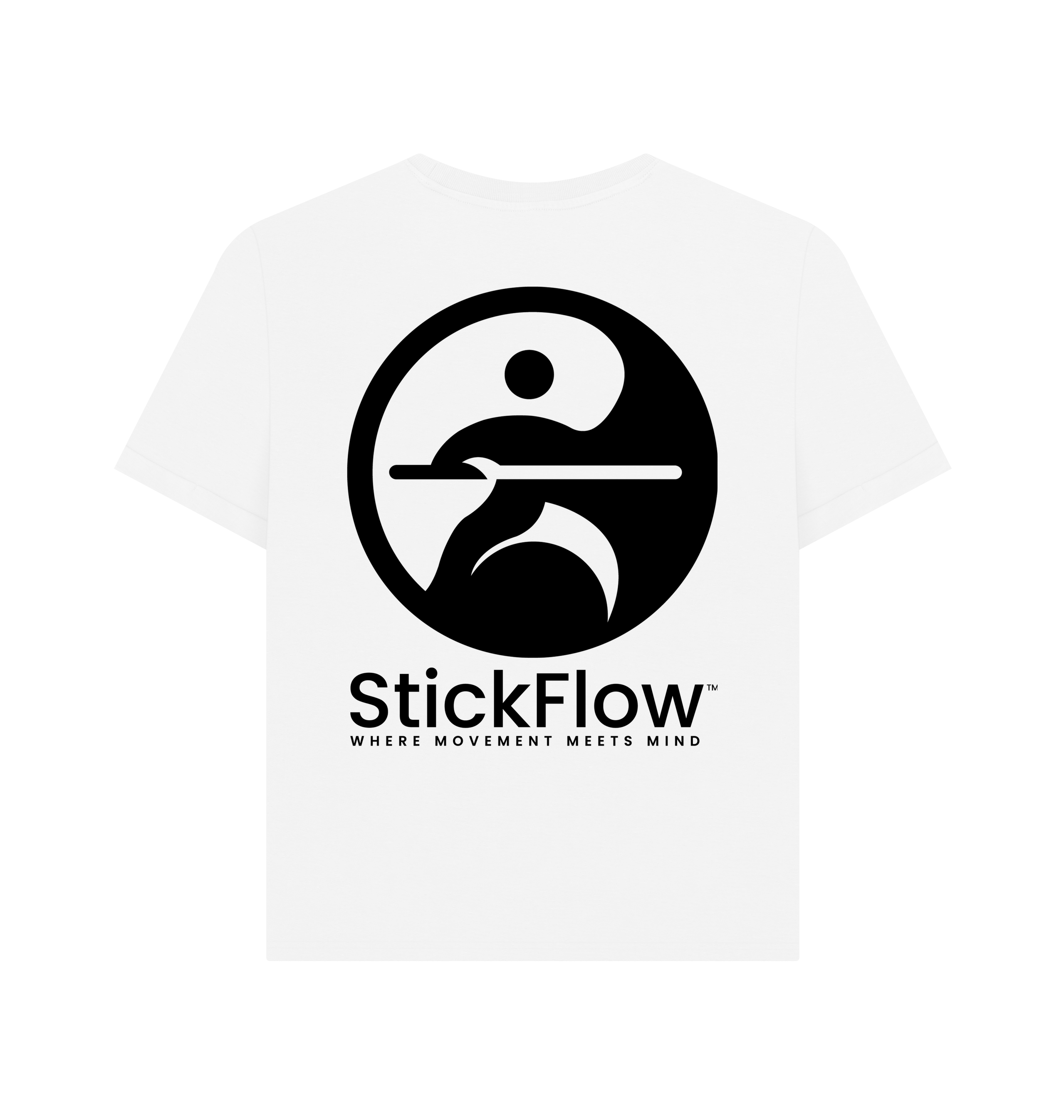White Printed T-shirt Back