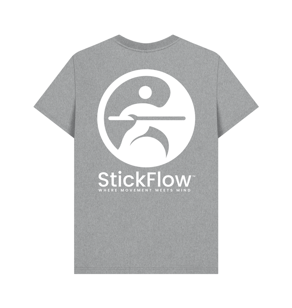Athletic Grey Printed T-shirt Back