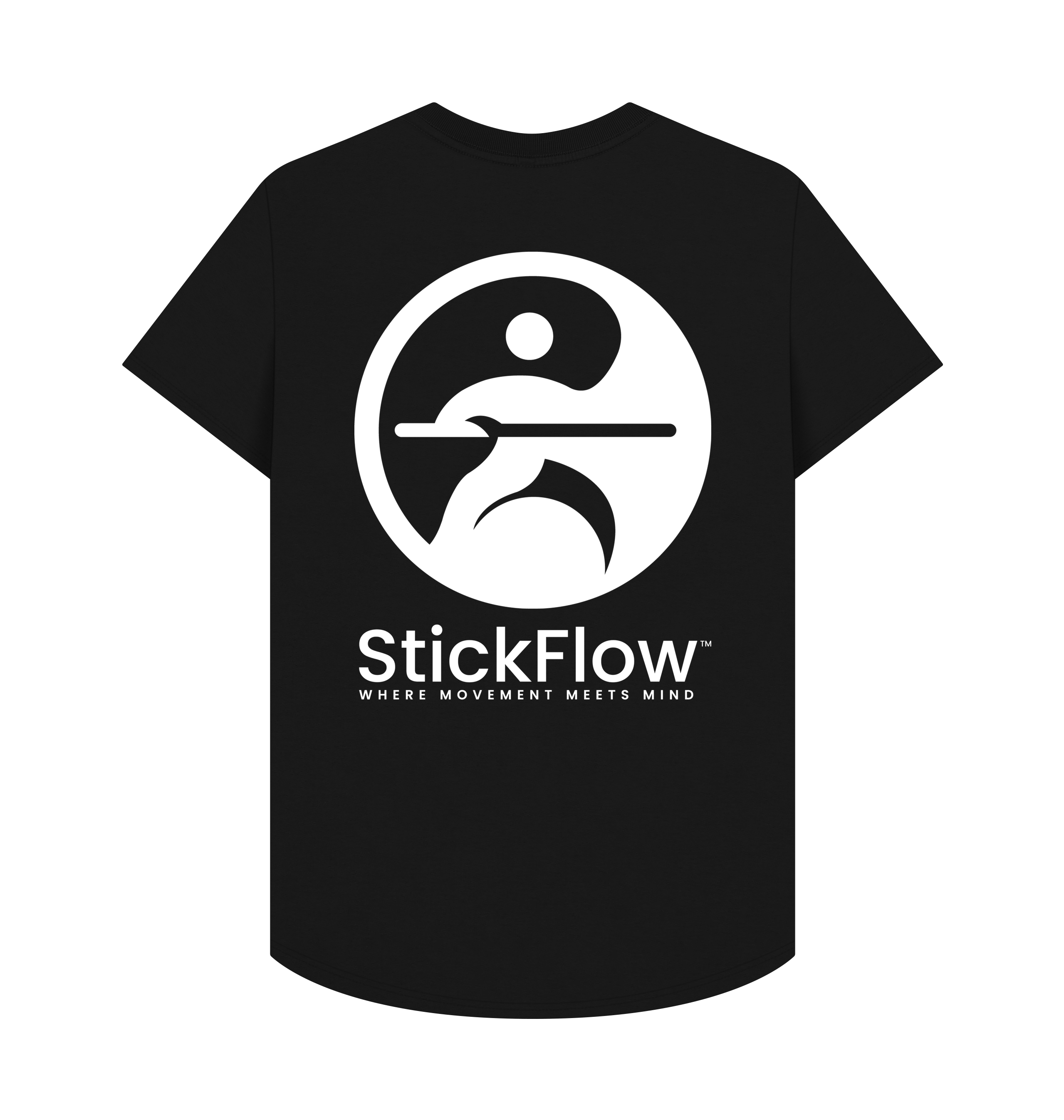 Black Printed T-shirt Back