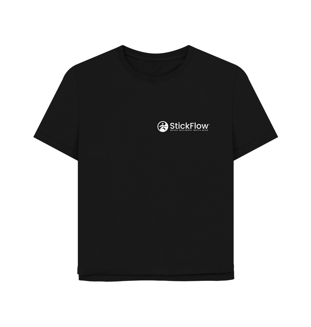 Black Printed T-shirt Front
