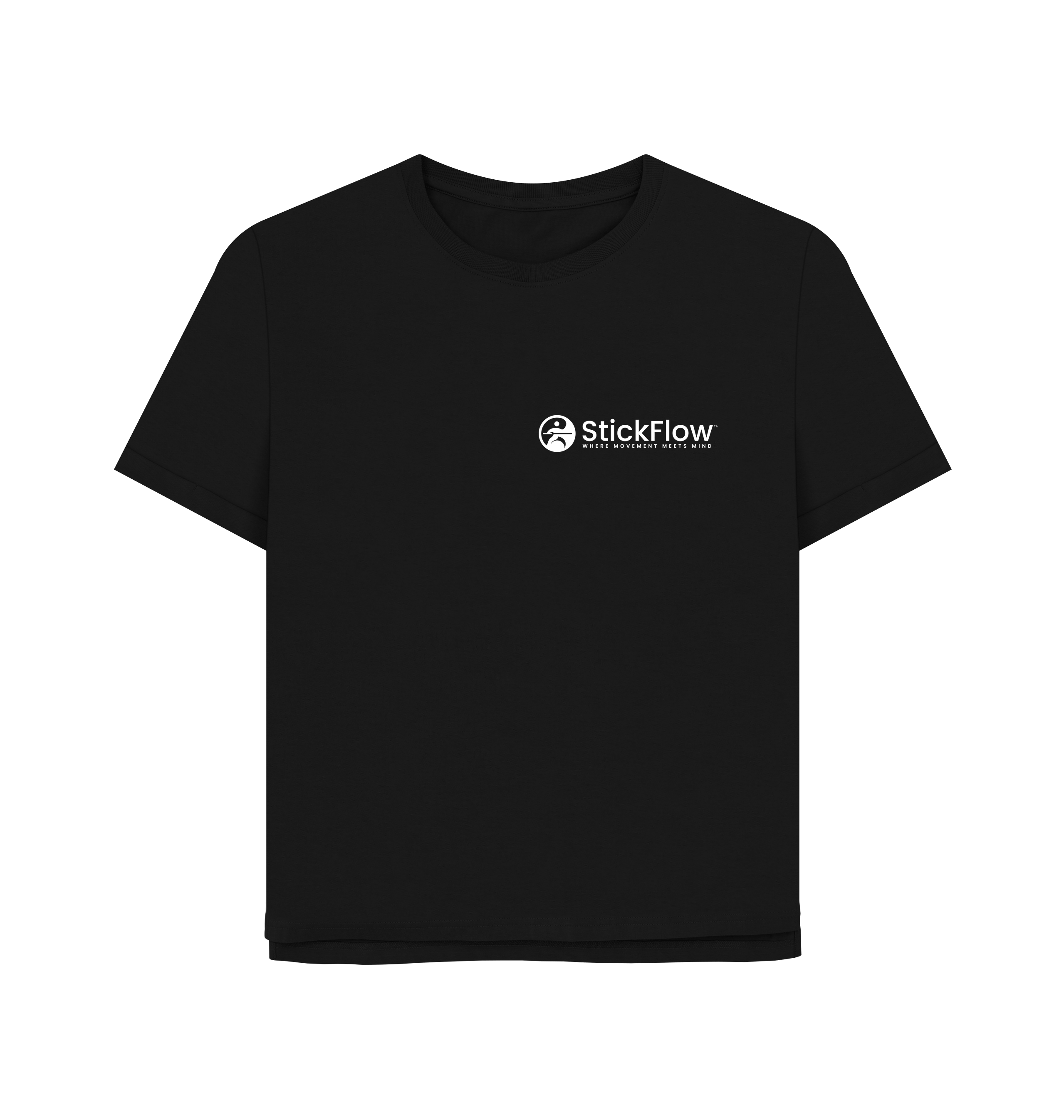 Black Printed T-shirt Front