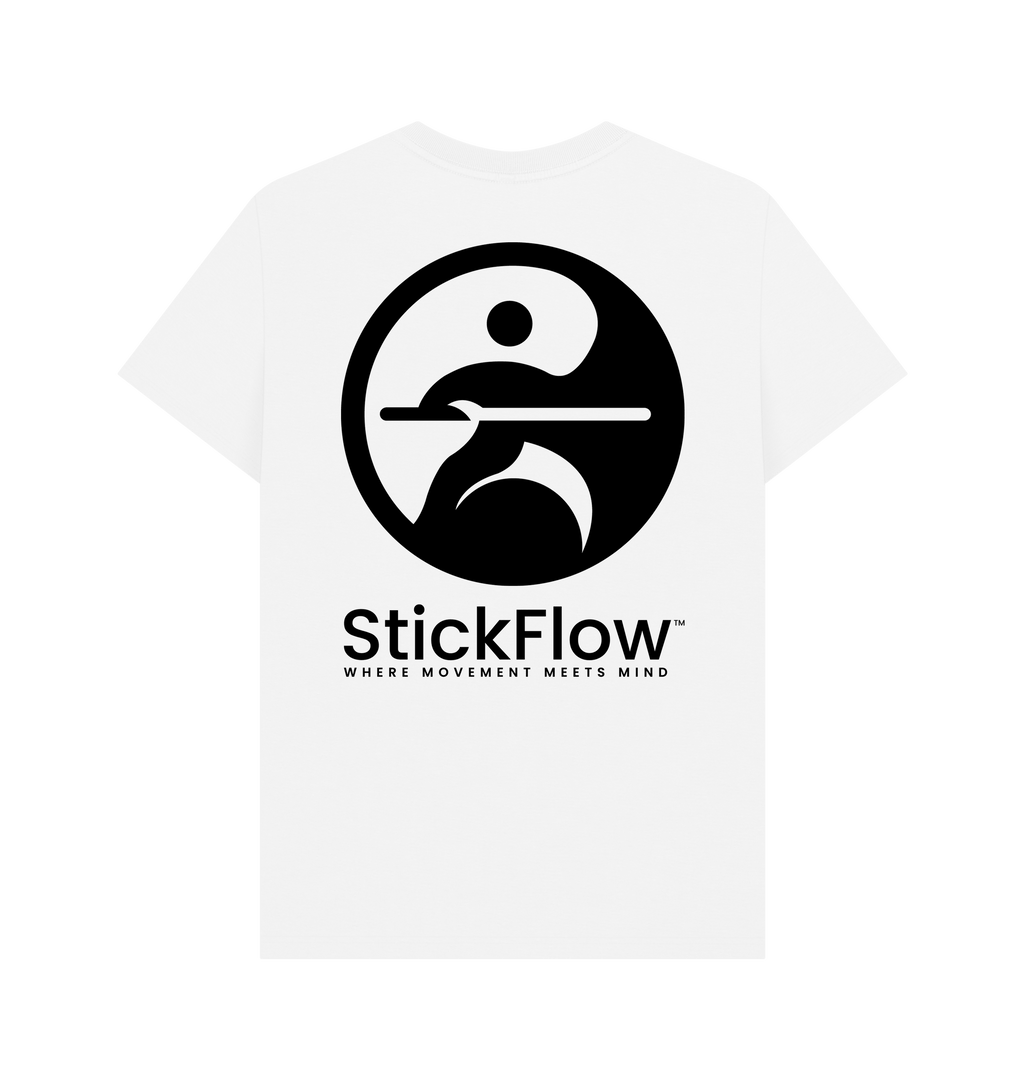 White Printed T-shirt Back