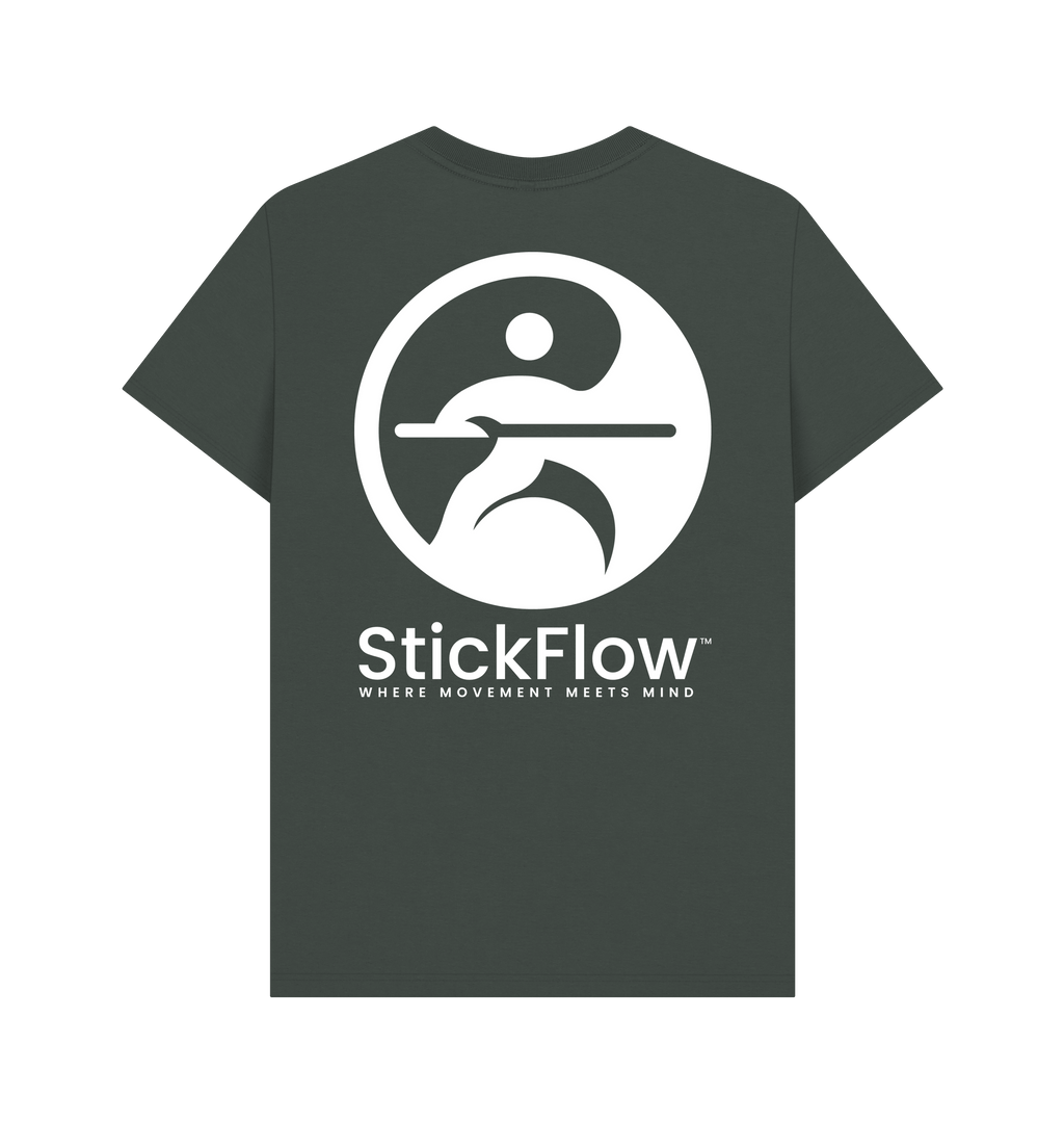 Dark Grey Printed T-shirt Back