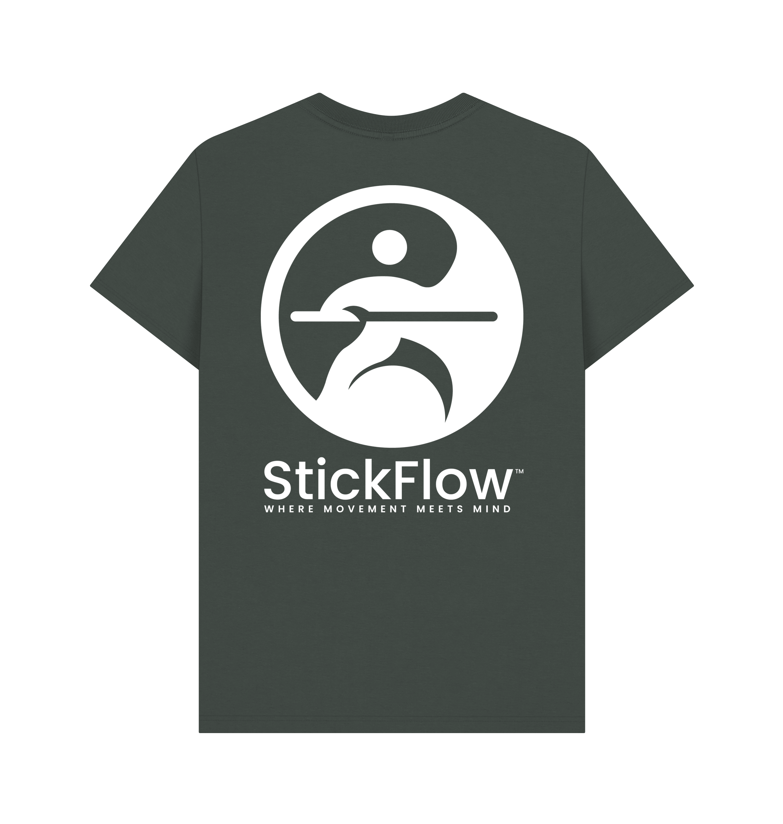 Dark Grey Printed T-shirt Back