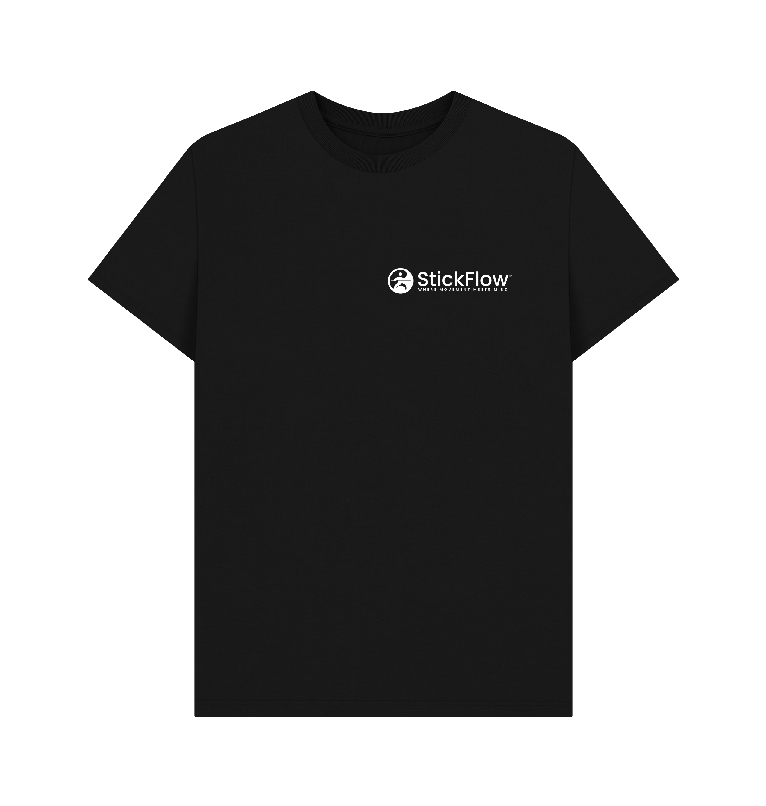Black Printed T-shirt Front