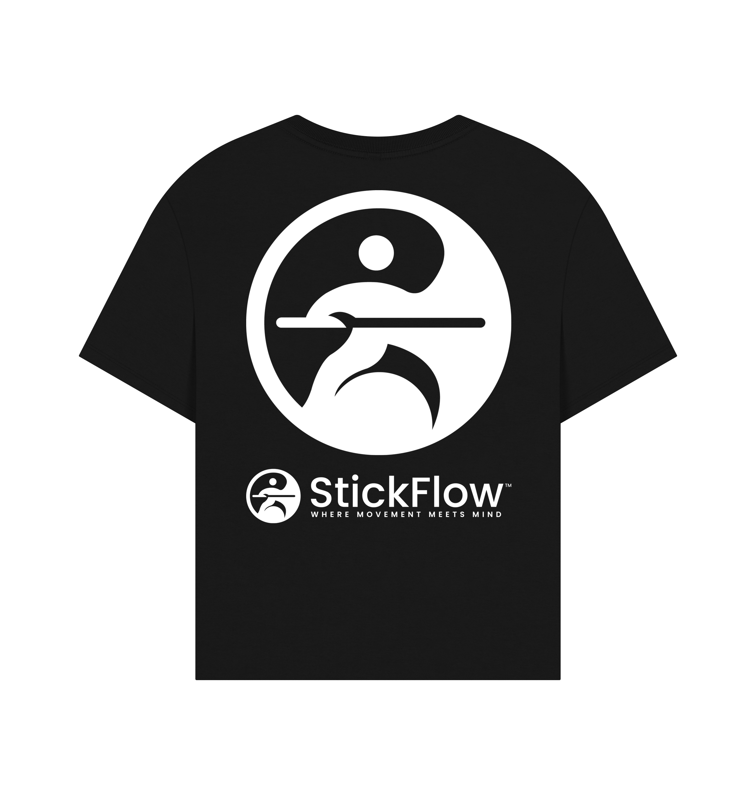 Black Printed T-shirt Back