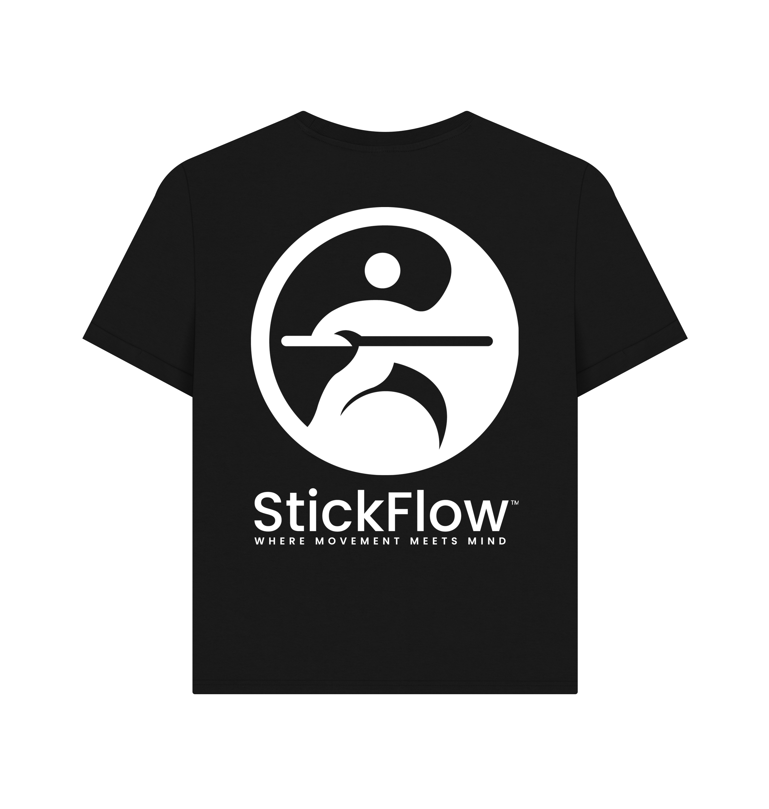 Black Printed T-shirt Back