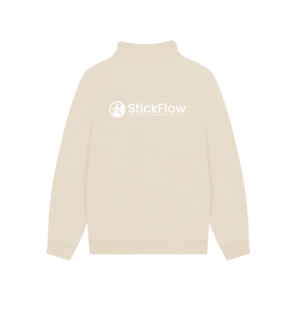 Oat Printed Sweater Back