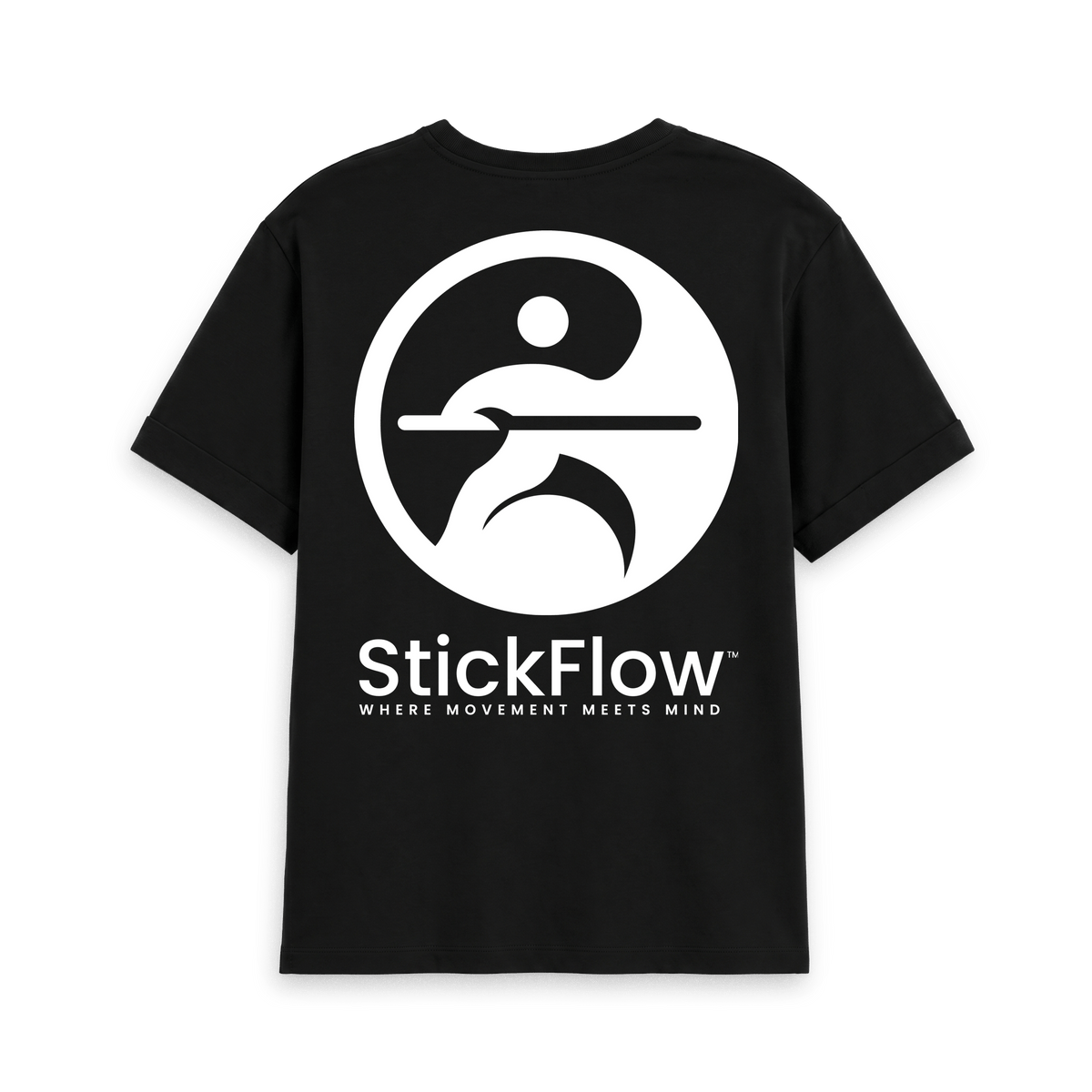 Black Printed T-shirt Back
