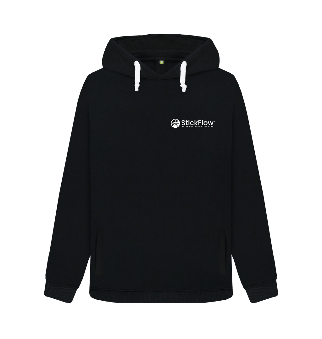 Black Printed Sweater Front