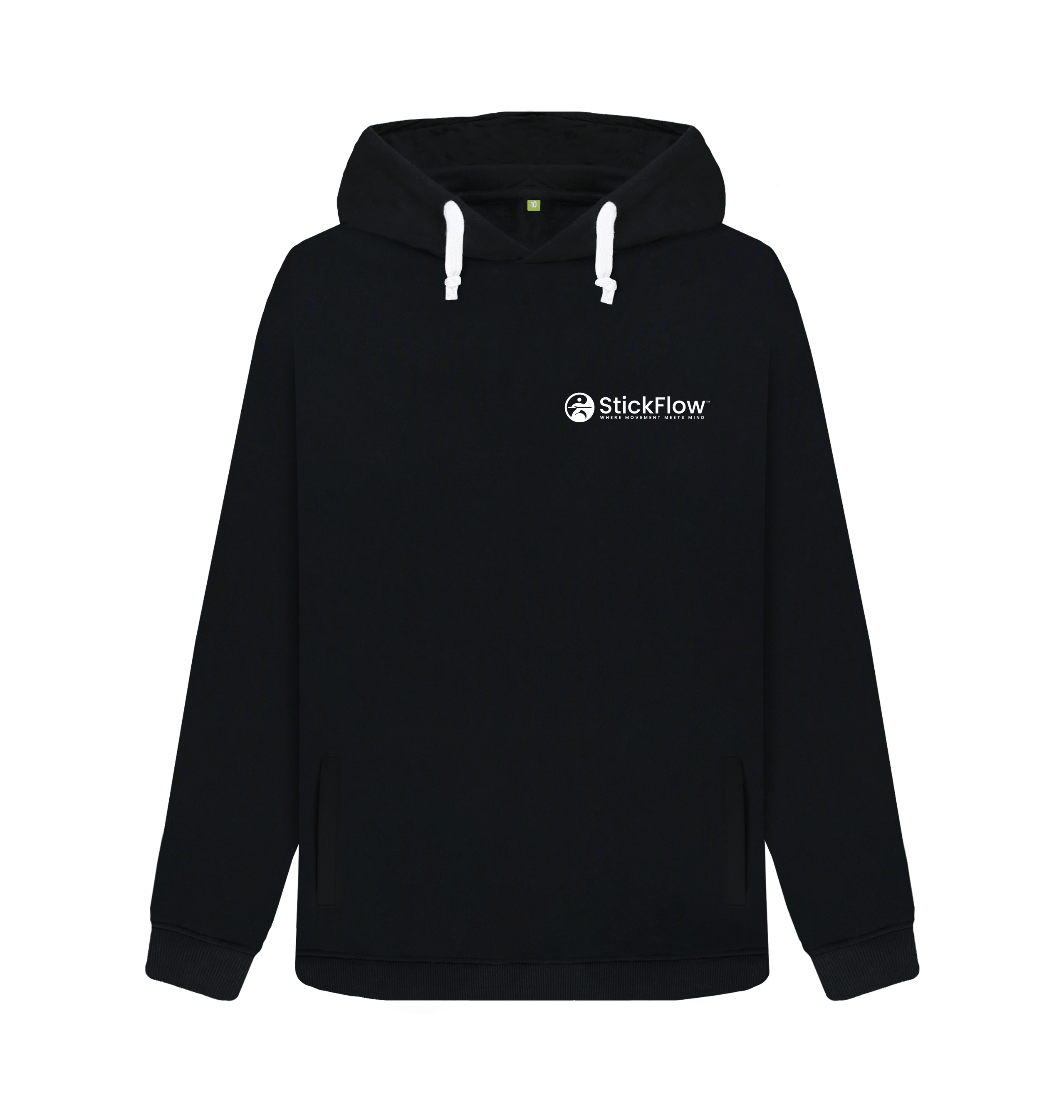 Black Printed Sweater Front