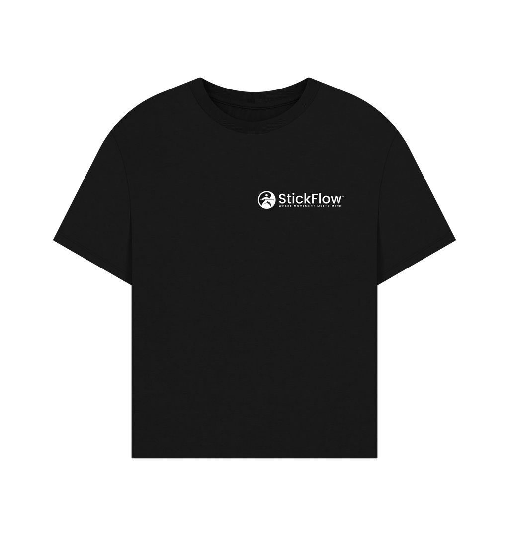 Black Printed T-shirt Front