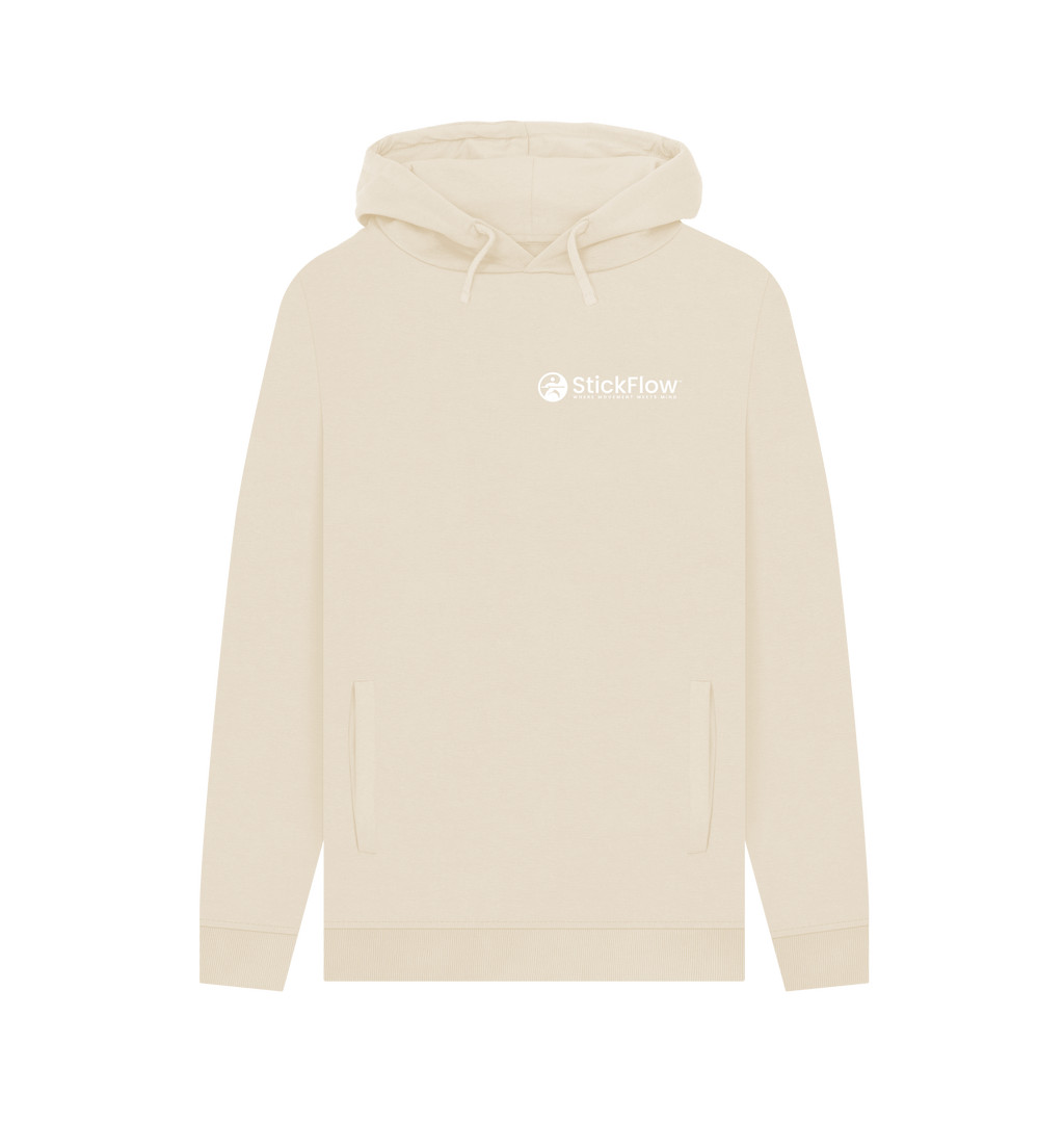 Oat Printed Hoody Front