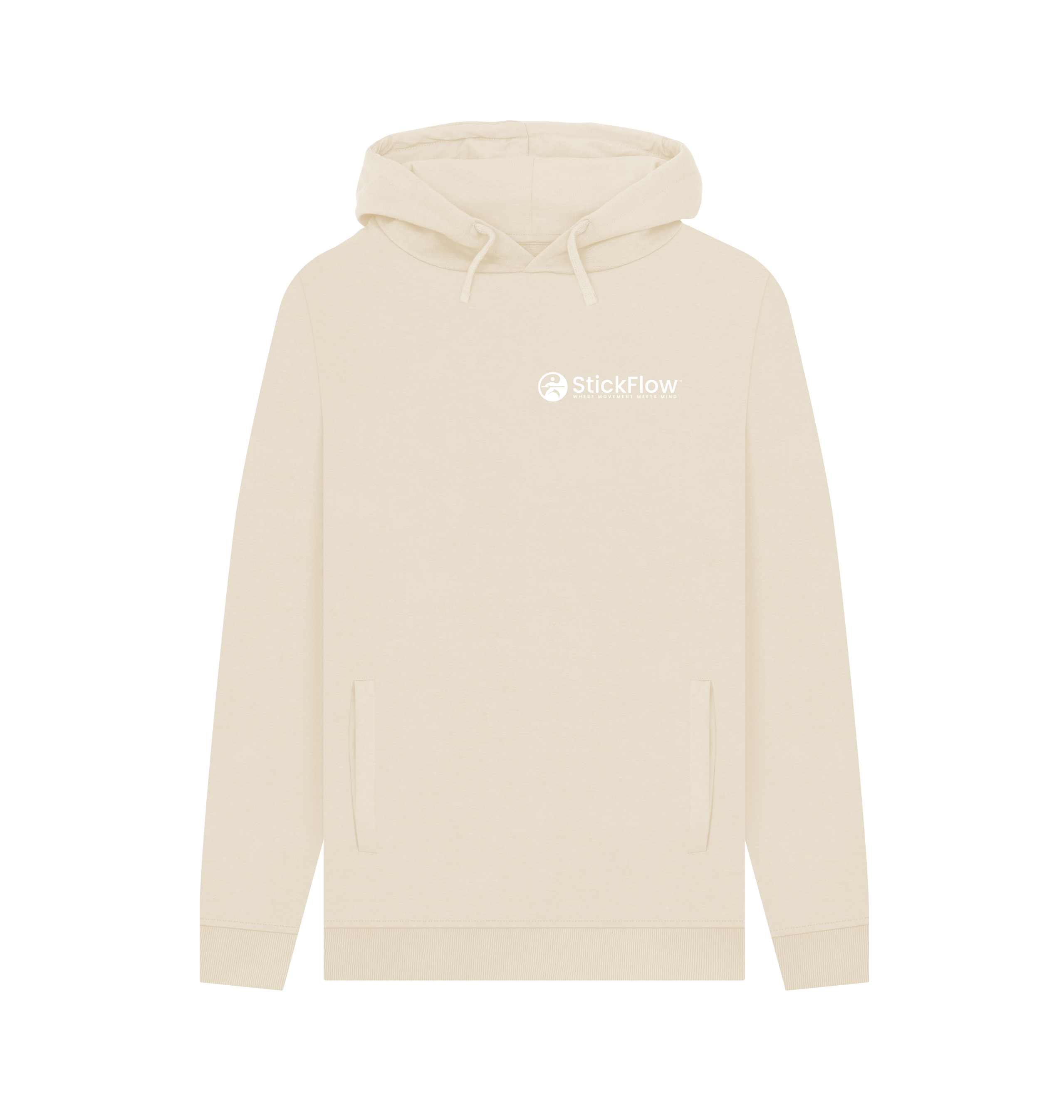 Oat Printed Hoody Front