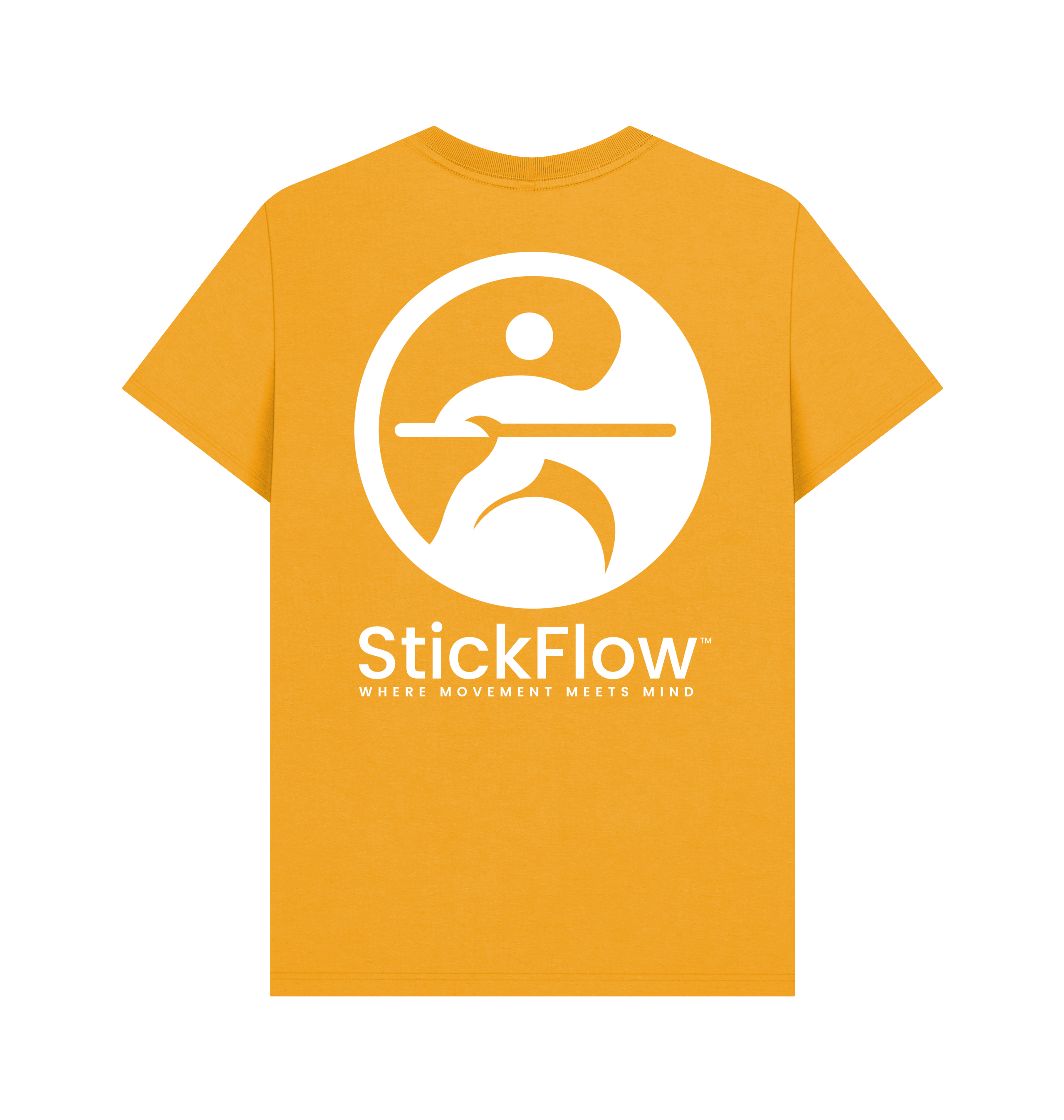 Mustard Printed T-shirt Back