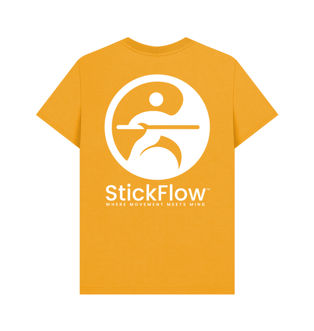 Mustard Printed T-shirt Back