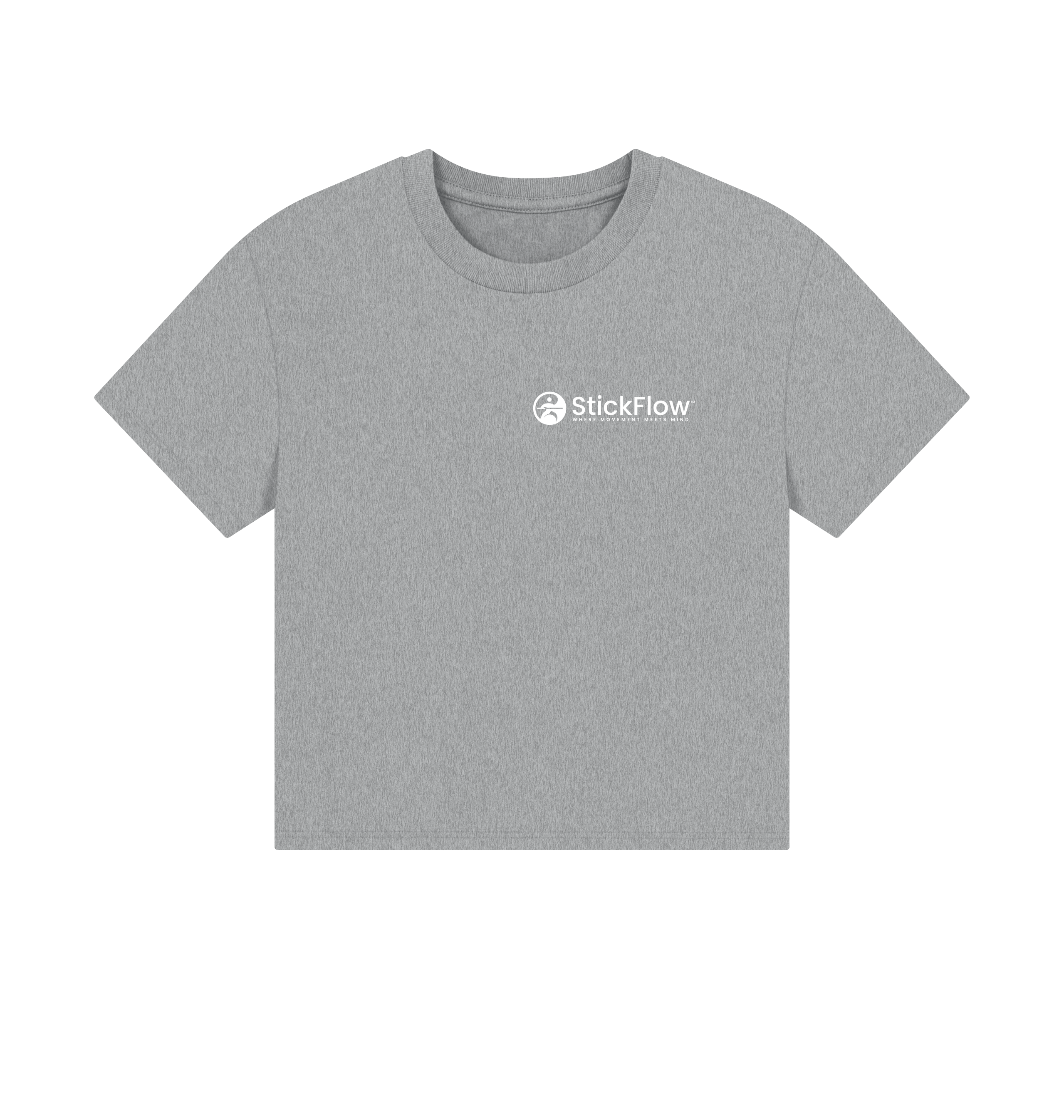 Athletic Grey Printed T-shirt Front