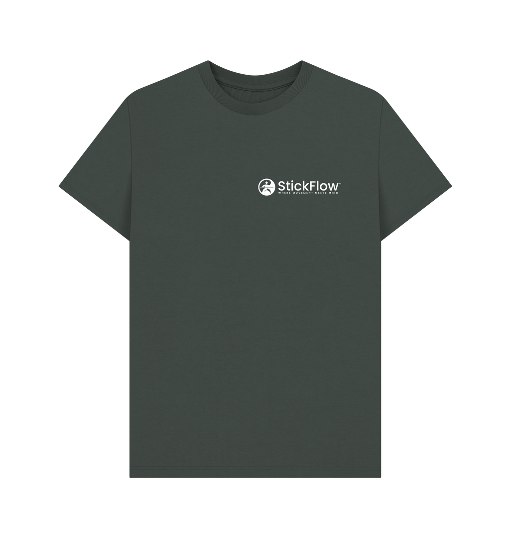 Dark Grey Printed T-shirt Front
