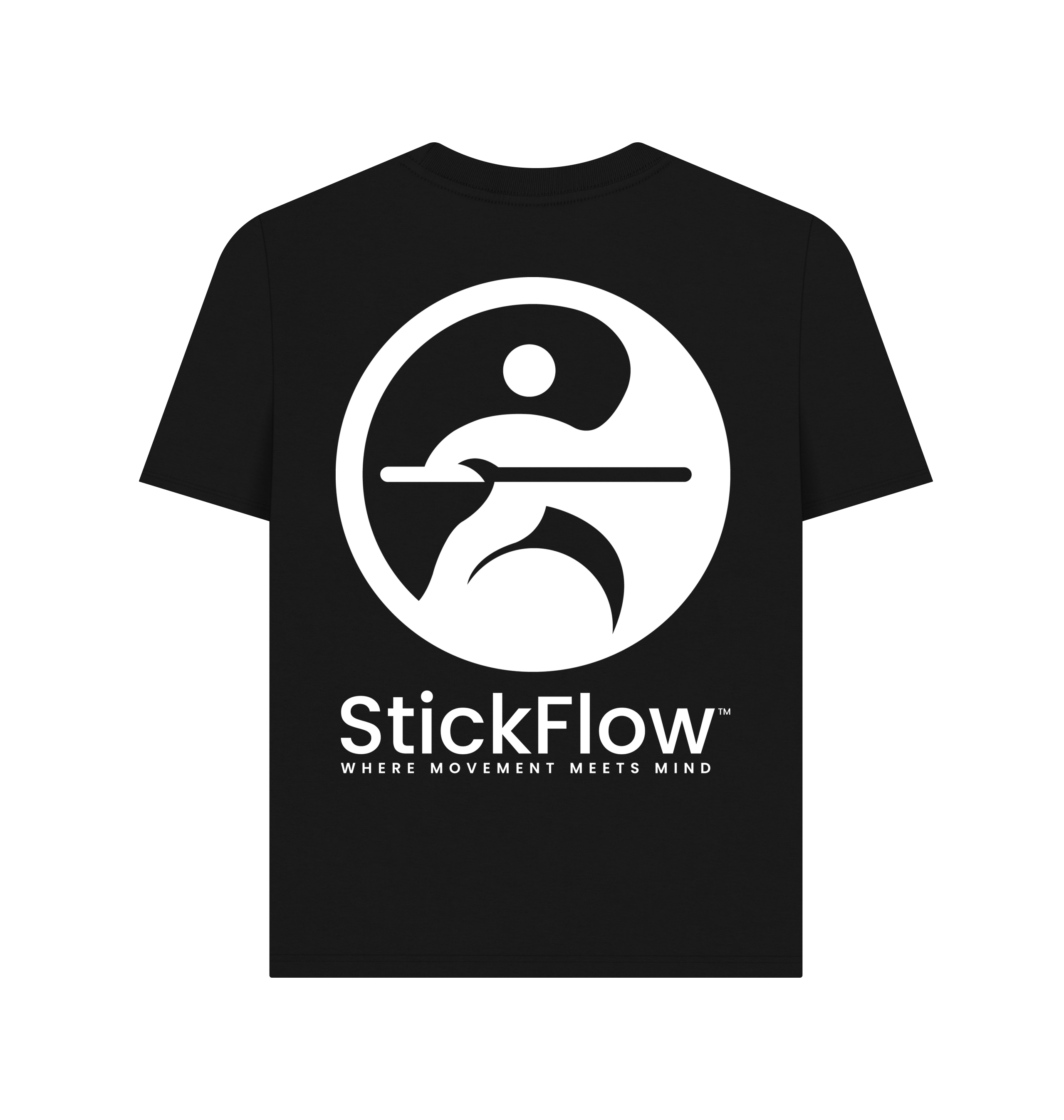 Black Printed T-shirt Back