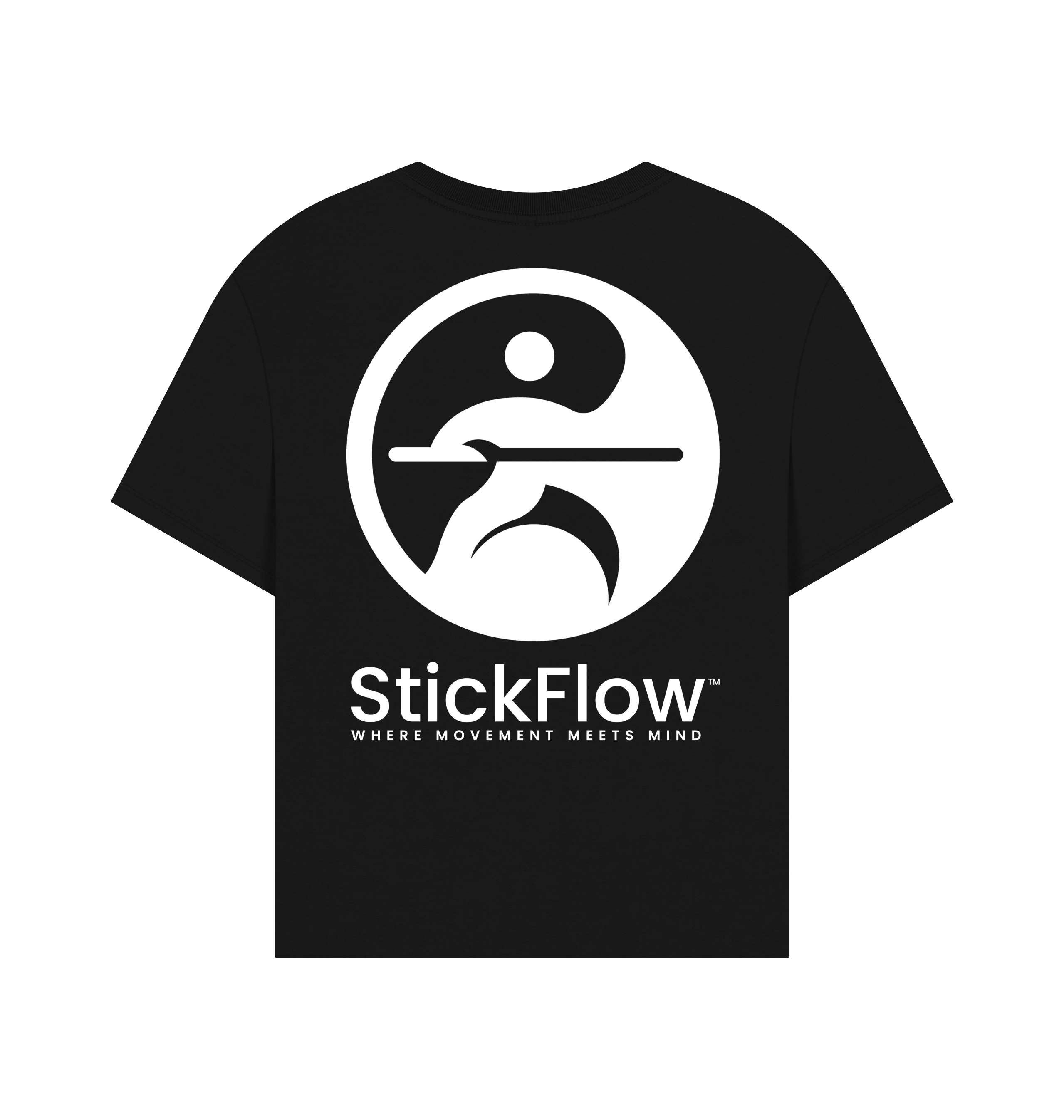 Black Printed T-shirt Back