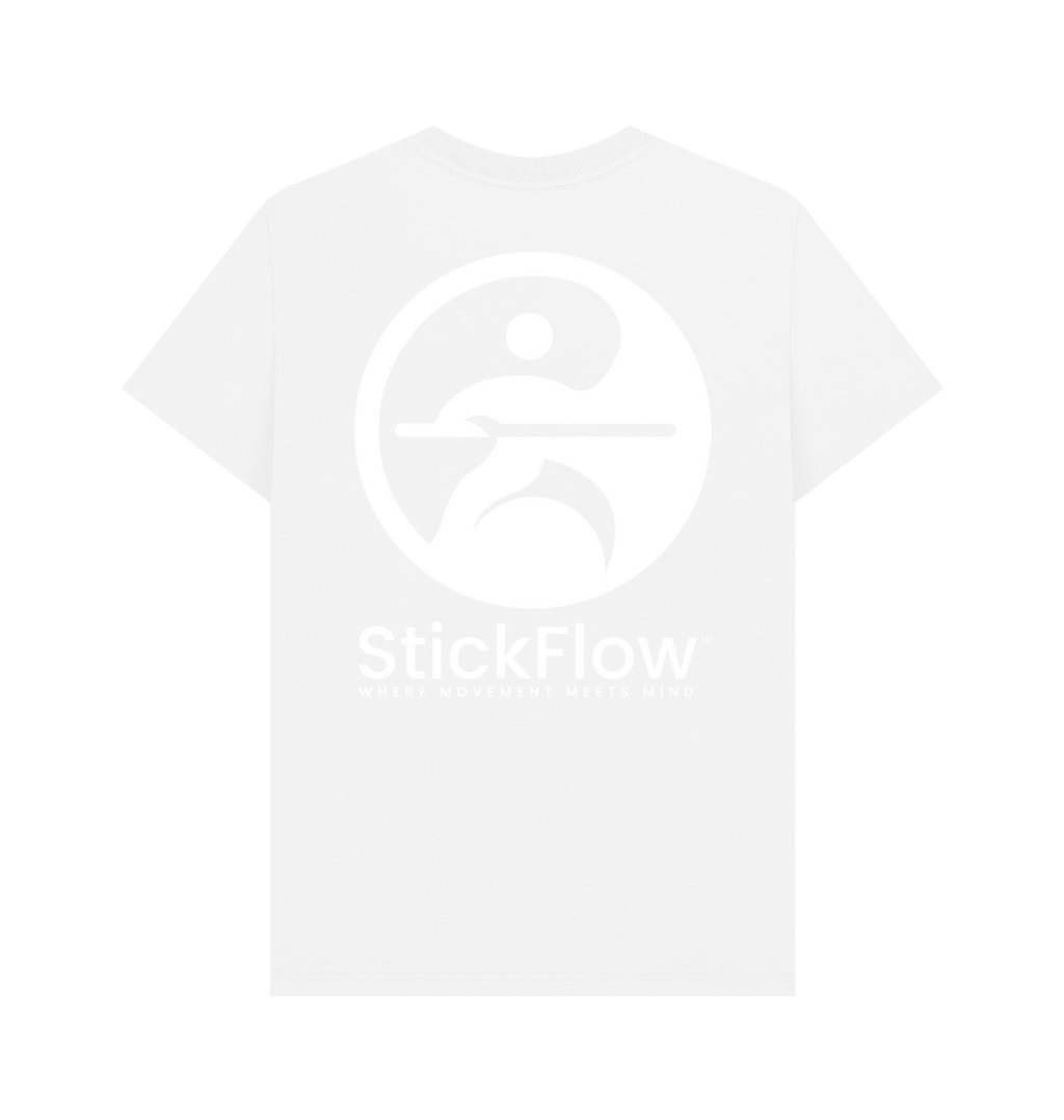 White Printed T-shirt Back