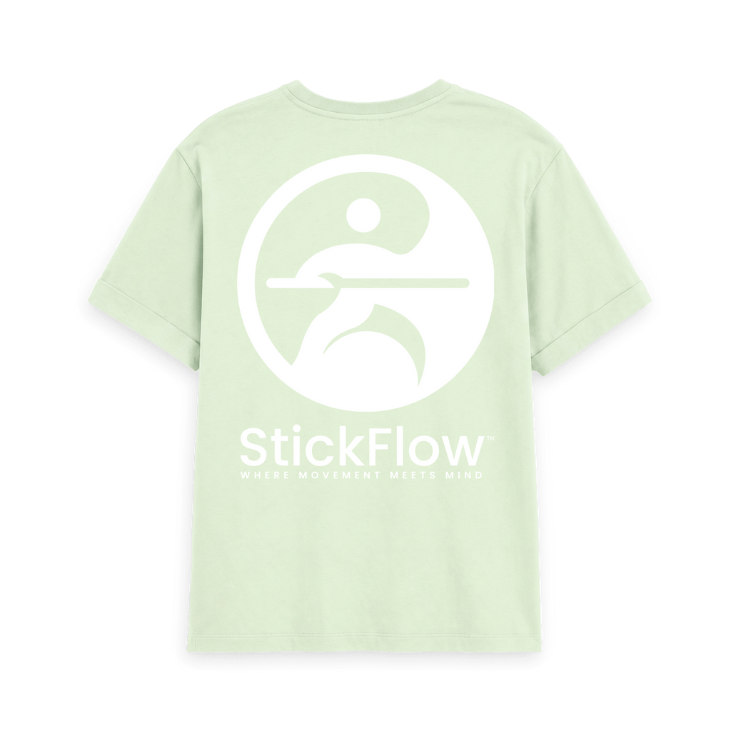 Pastel Green Printed T-shirt Back