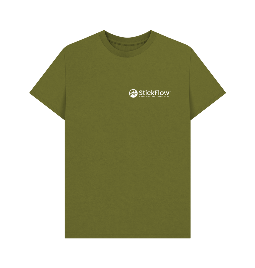Moss Green Printed T-shirt Front