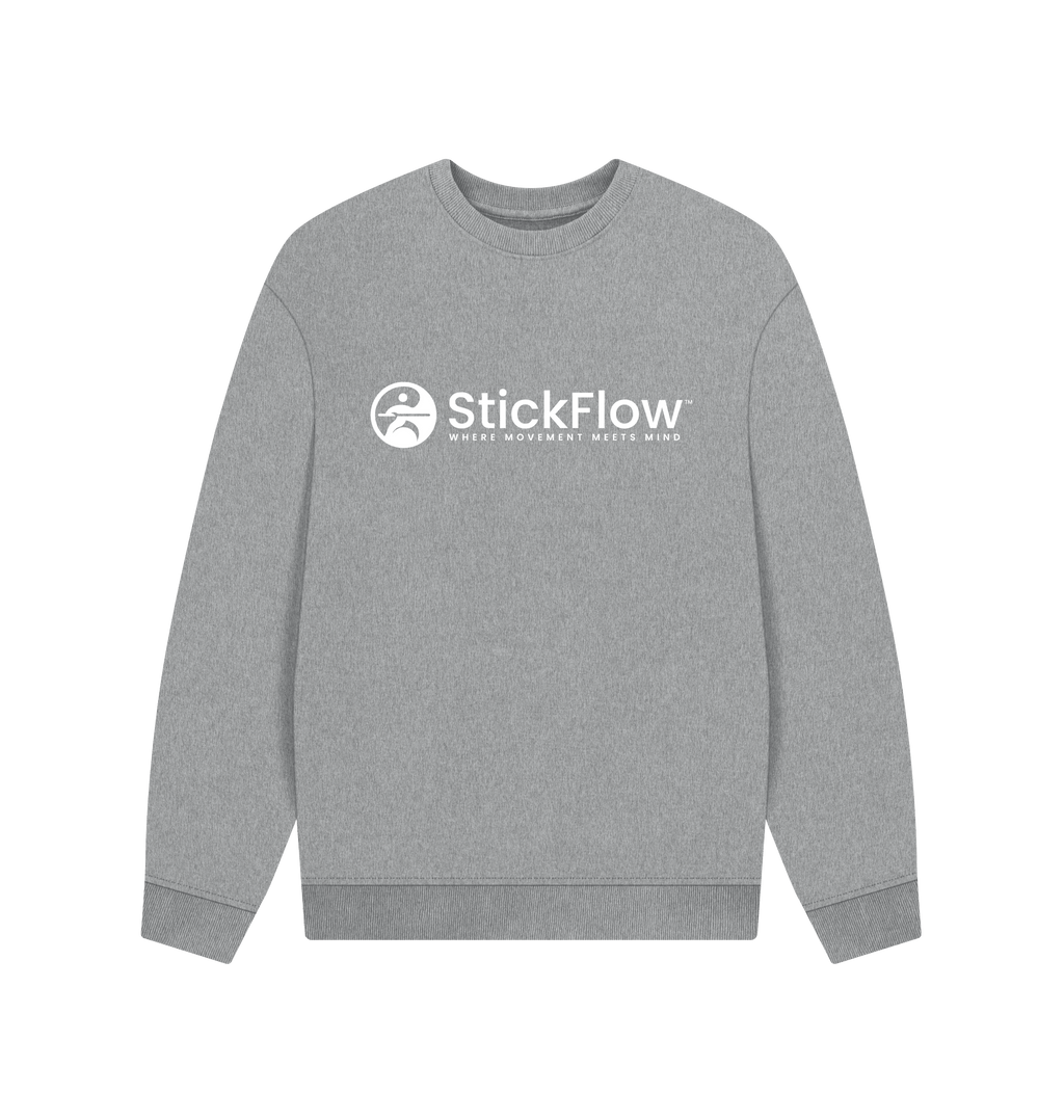 Athletic Grey Printed Sweater Front