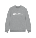 Athletic Grey Printed Sweater Front