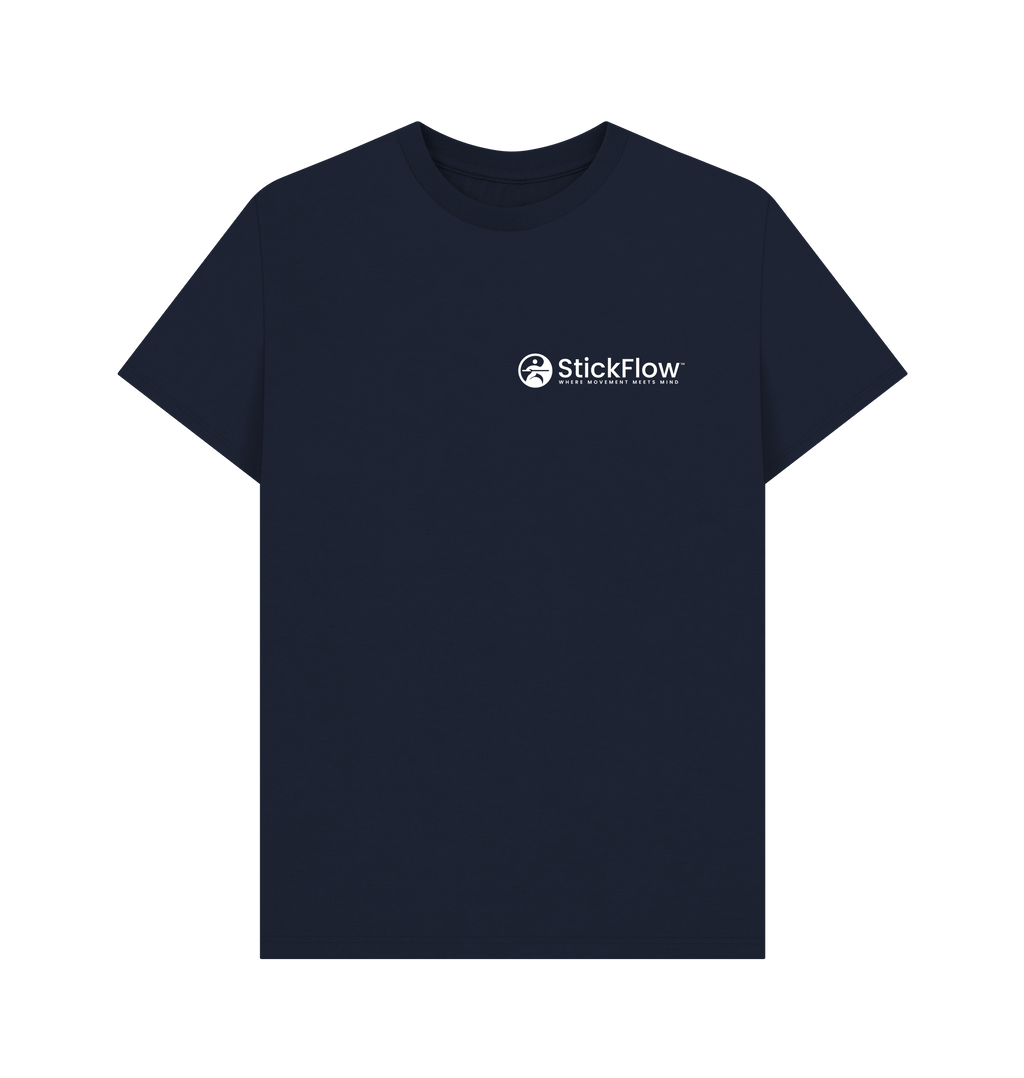Navy Blue Printed T-shirt Front