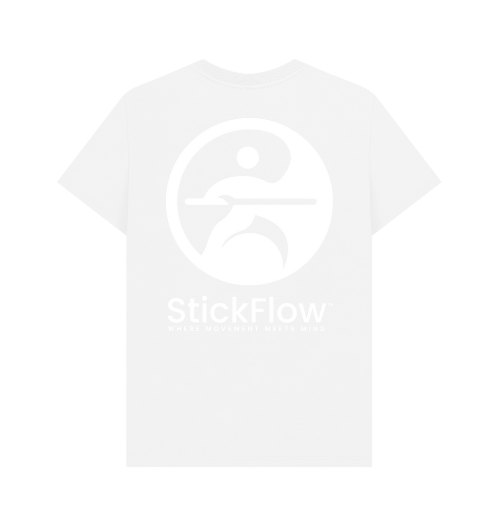 White Printed T-shirt Back