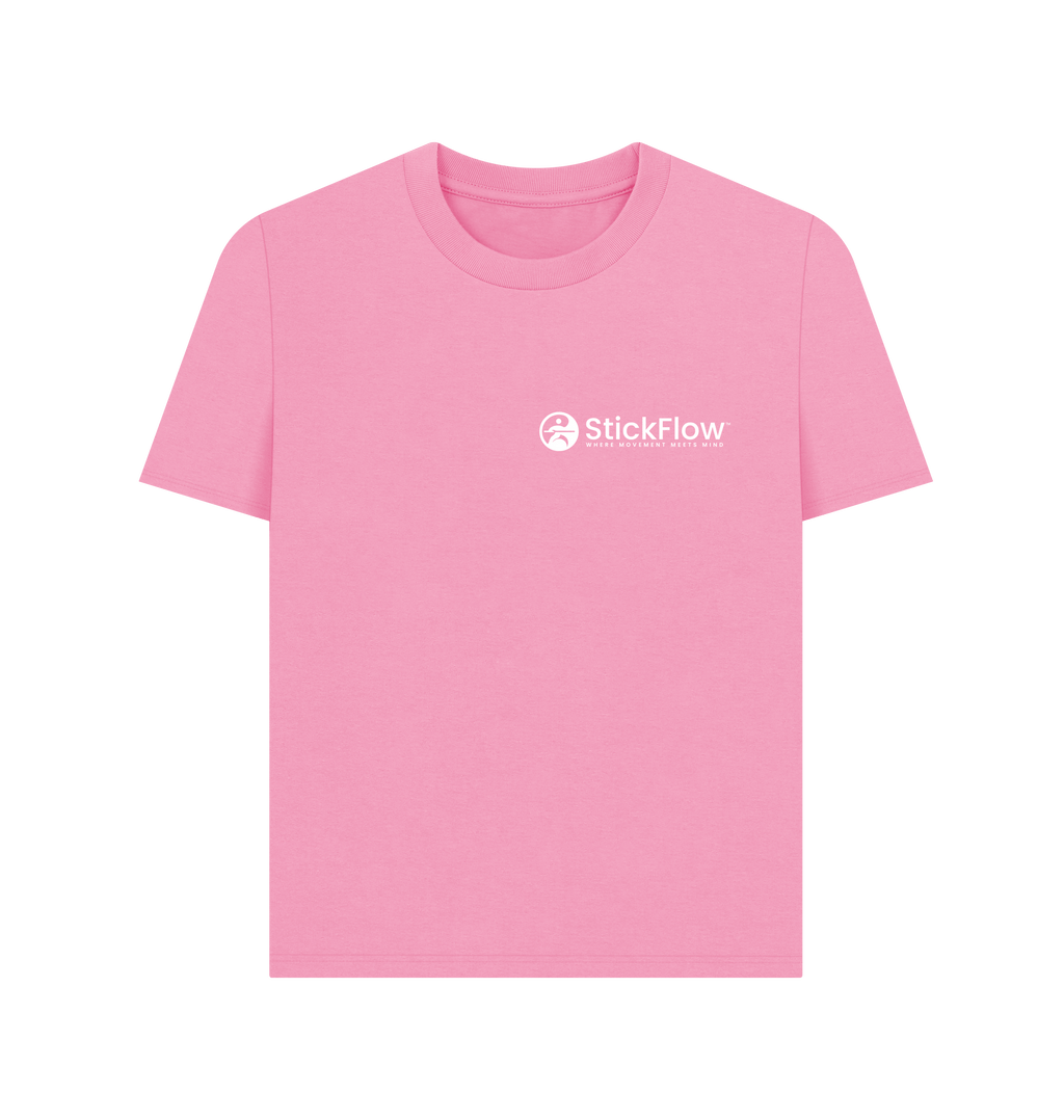 Rose Pink Printed T-shirt Front