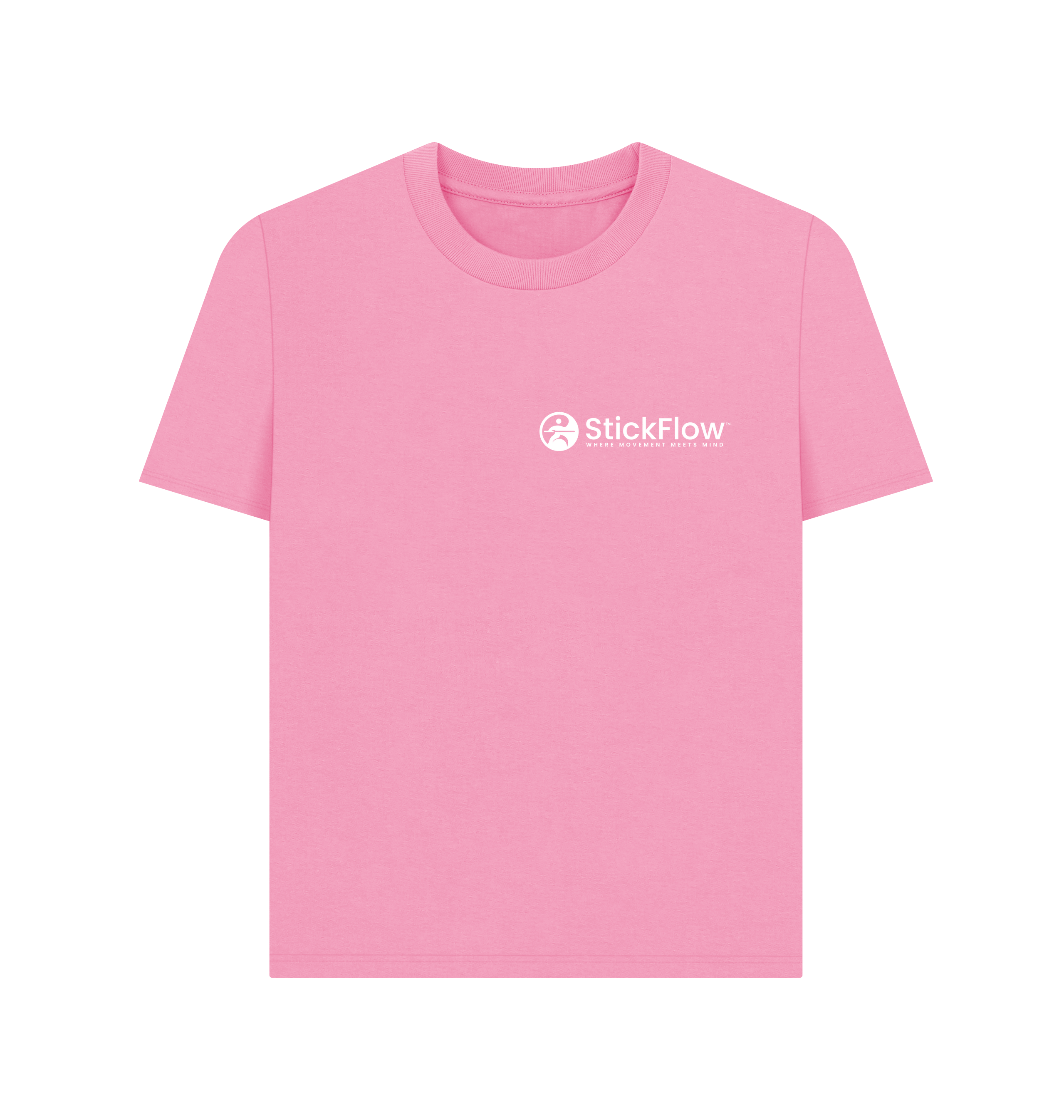 Rose Pink Printed T-shirt Front