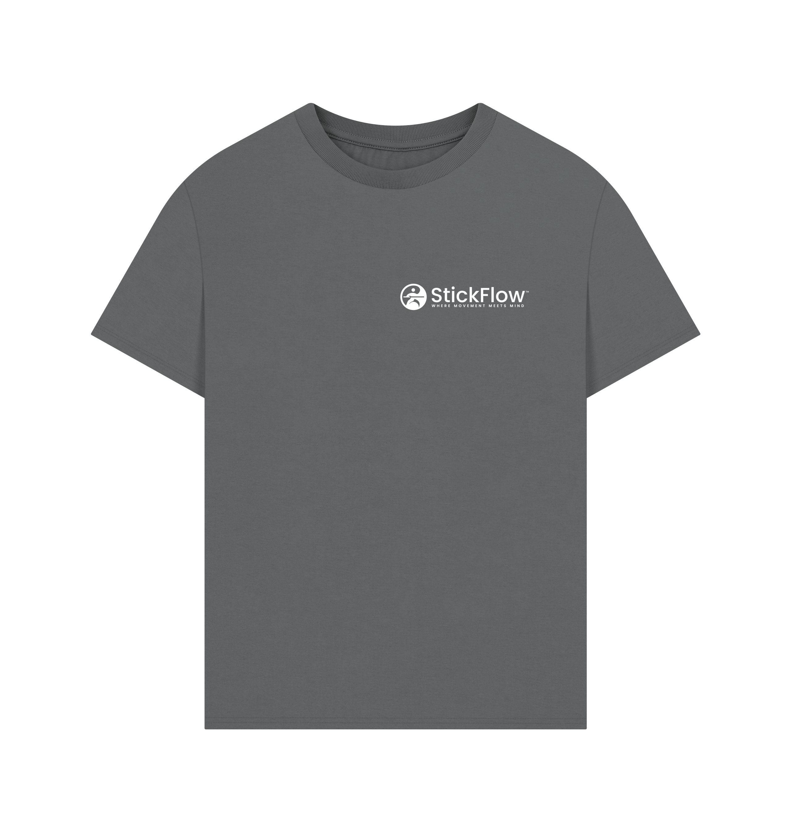 Slate Grey Printed T-shirt Front