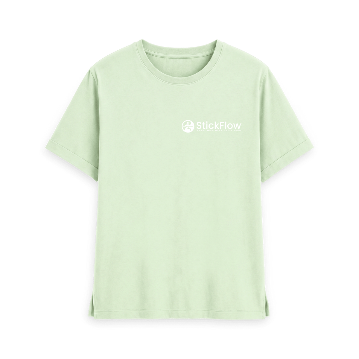 Pastel Green Printed T-shirt Front