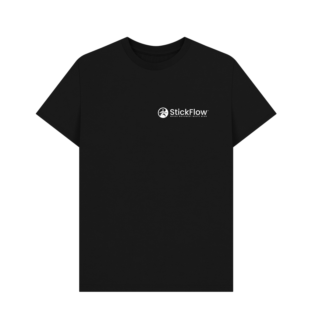 Black Printed T-shirt Front