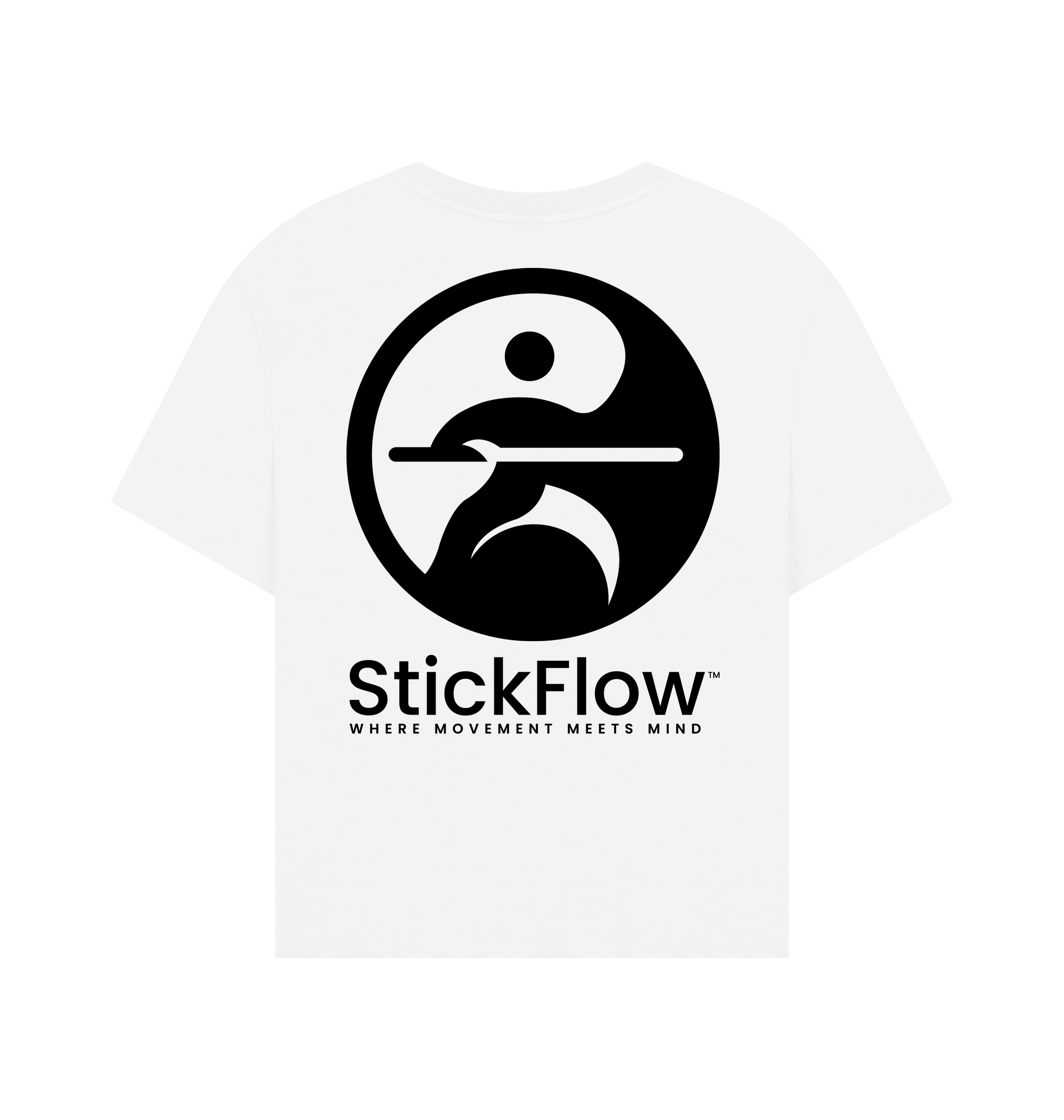 White Printed T-shirt Back