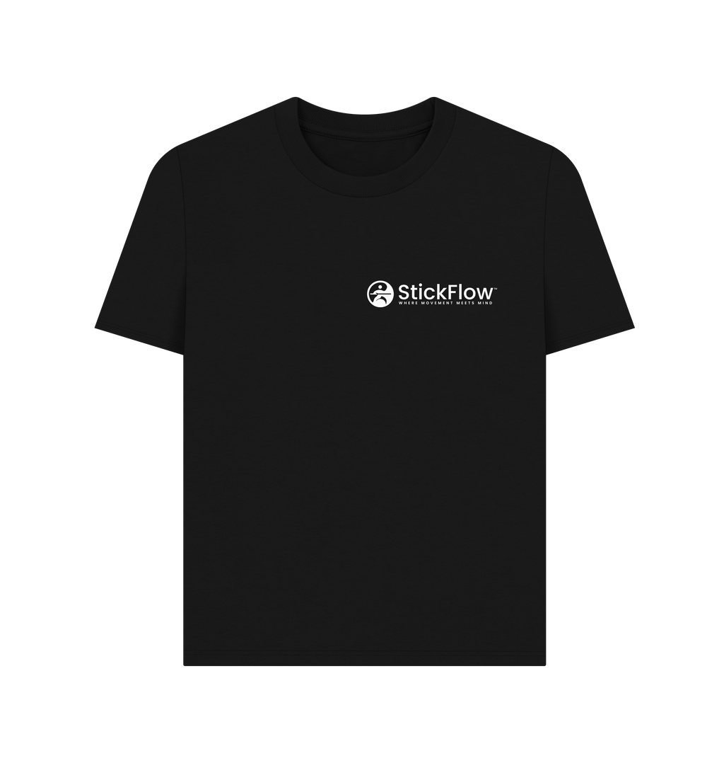 Black Printed T-shirt Front