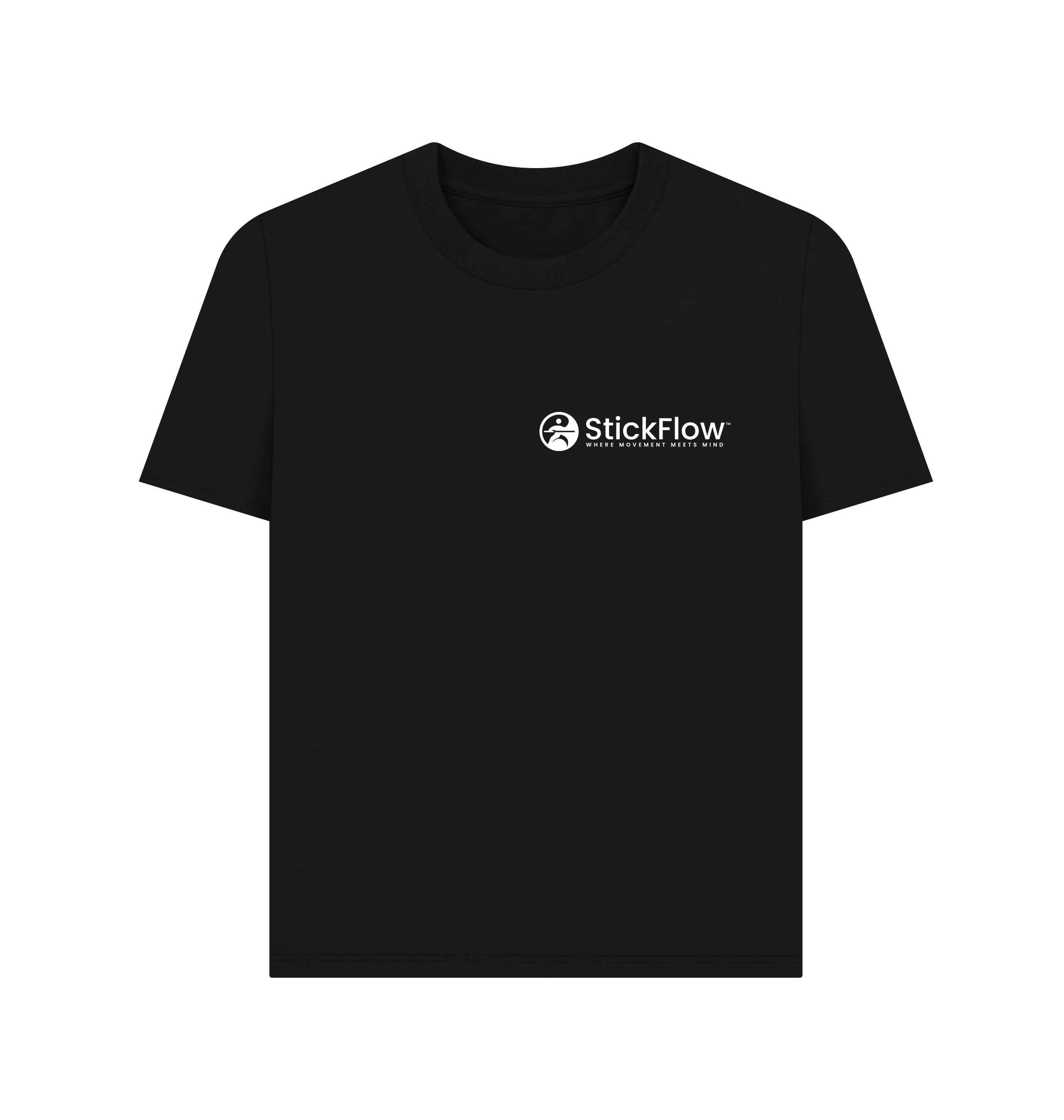 Black Printed T-shirt Front