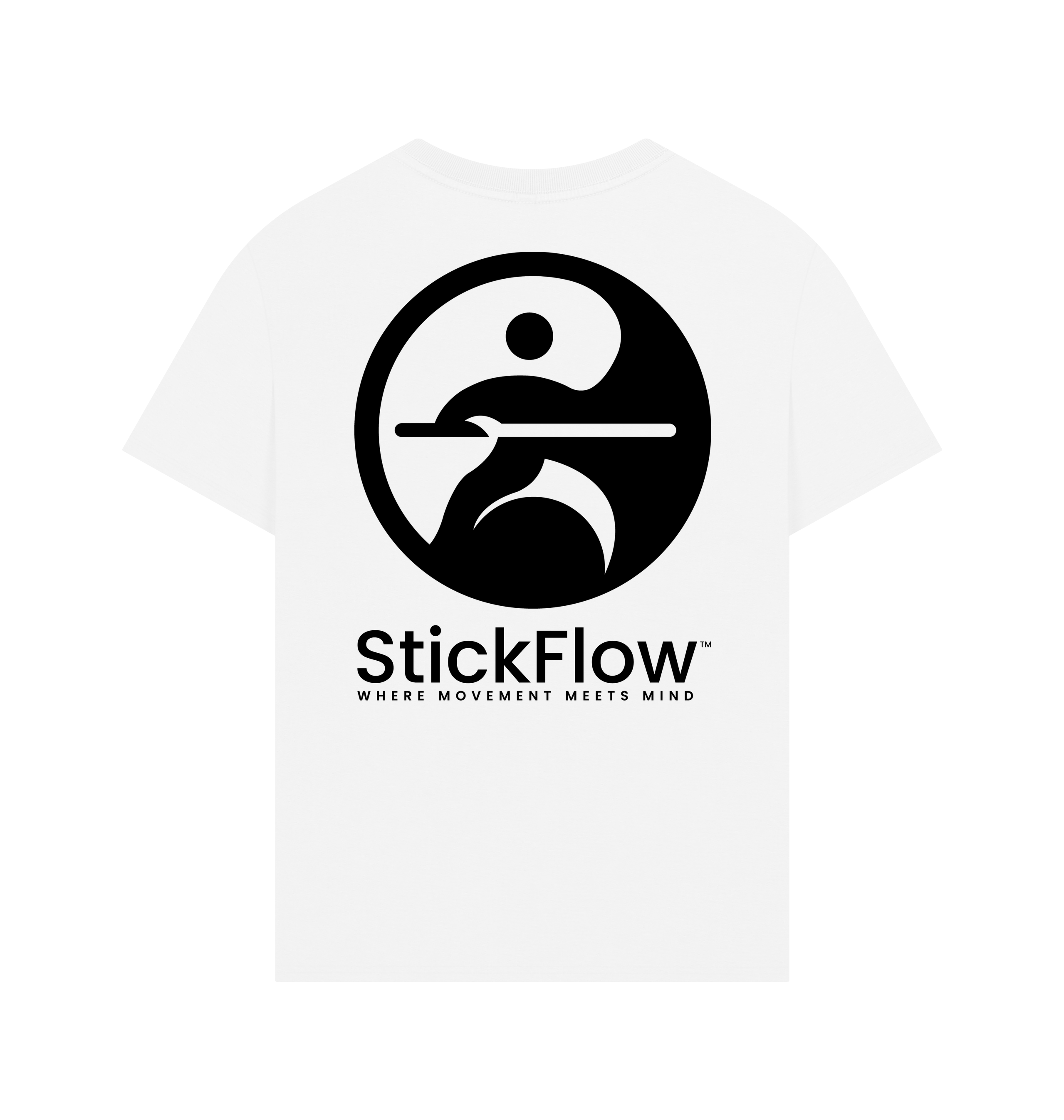 White Printed T-shirt Back