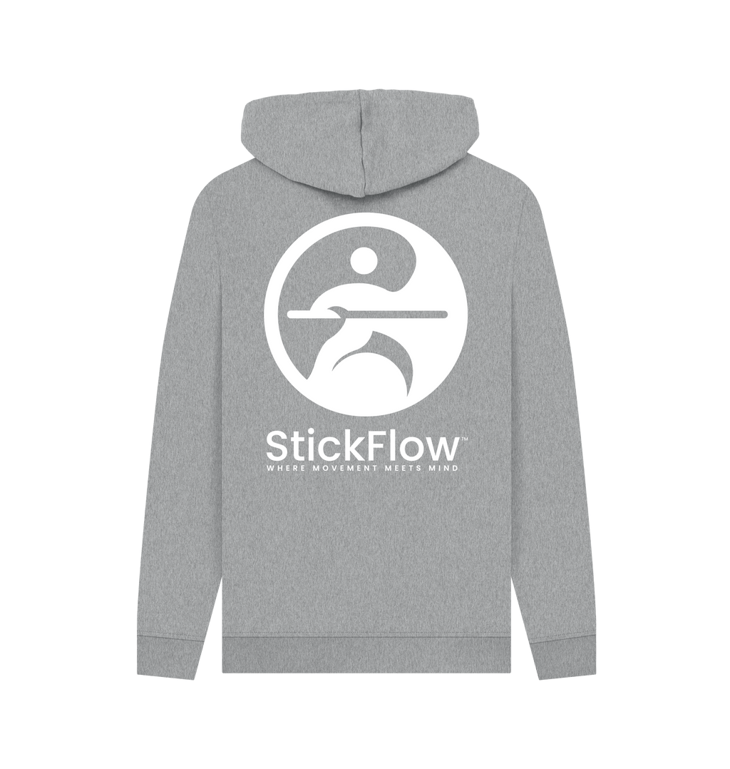 Light Heather Printed Hoody Back